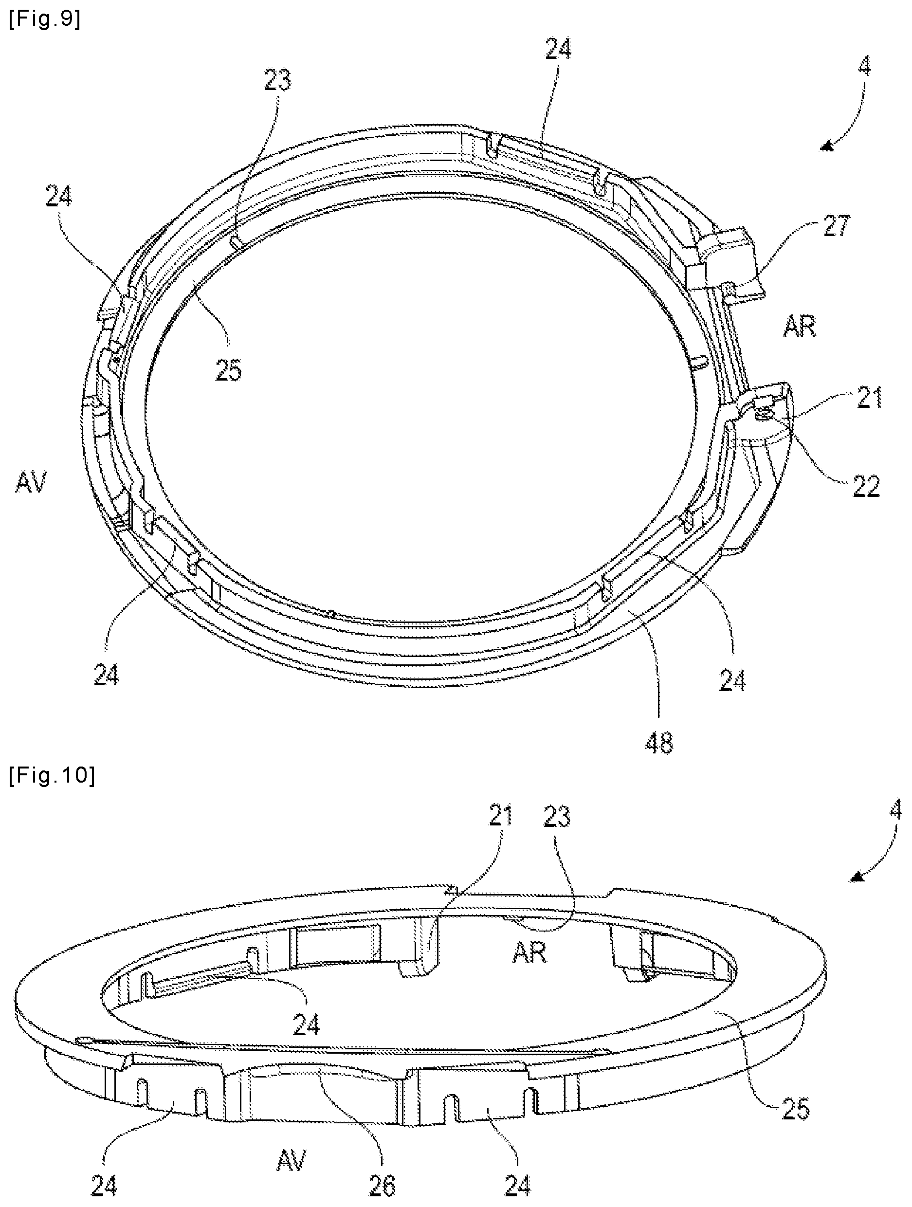 Patent US12157609 Figure 6 – Receptacle for cosmetic product made of single plastic material