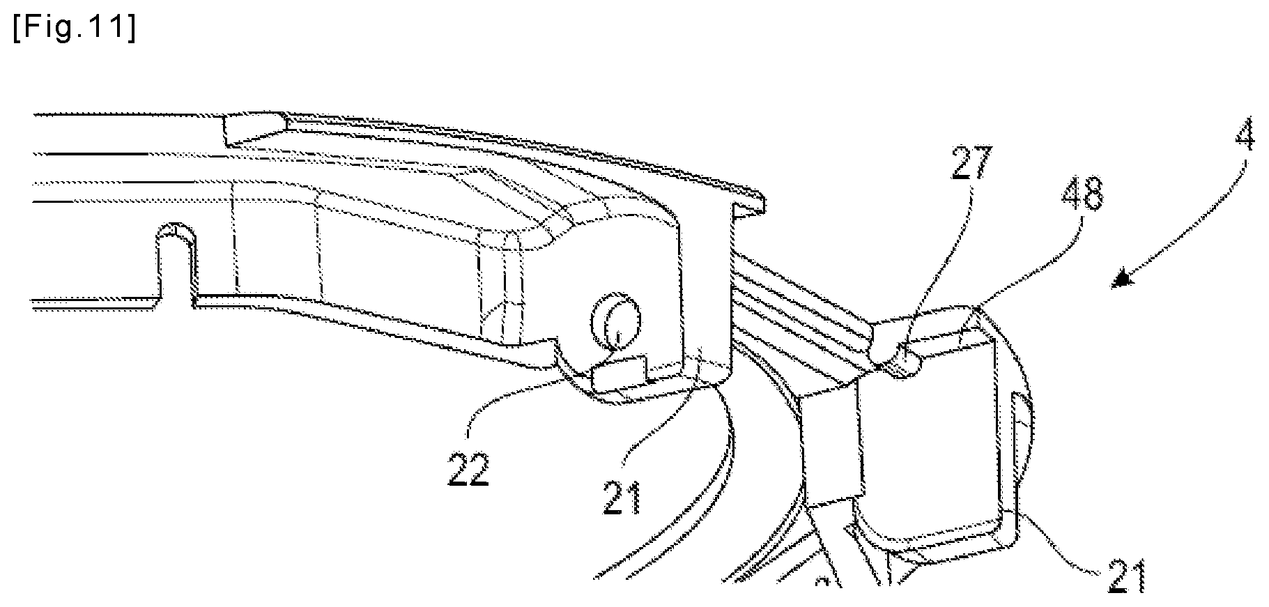 Patent US12157609 Figure 7 – Receptacle for cosmetic product made of single plastic material