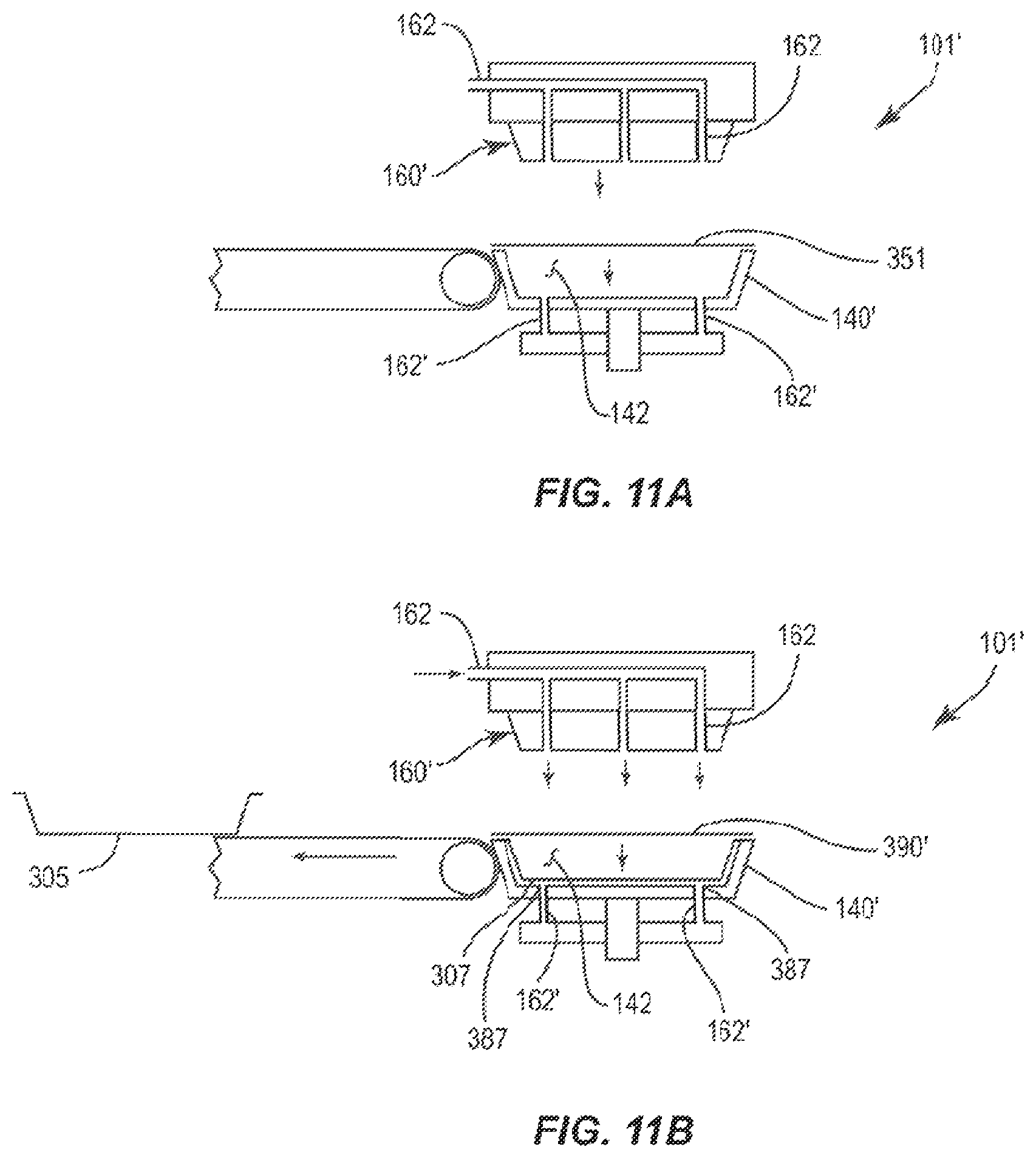 Patent US12157611 Figure 11 – Container with liner