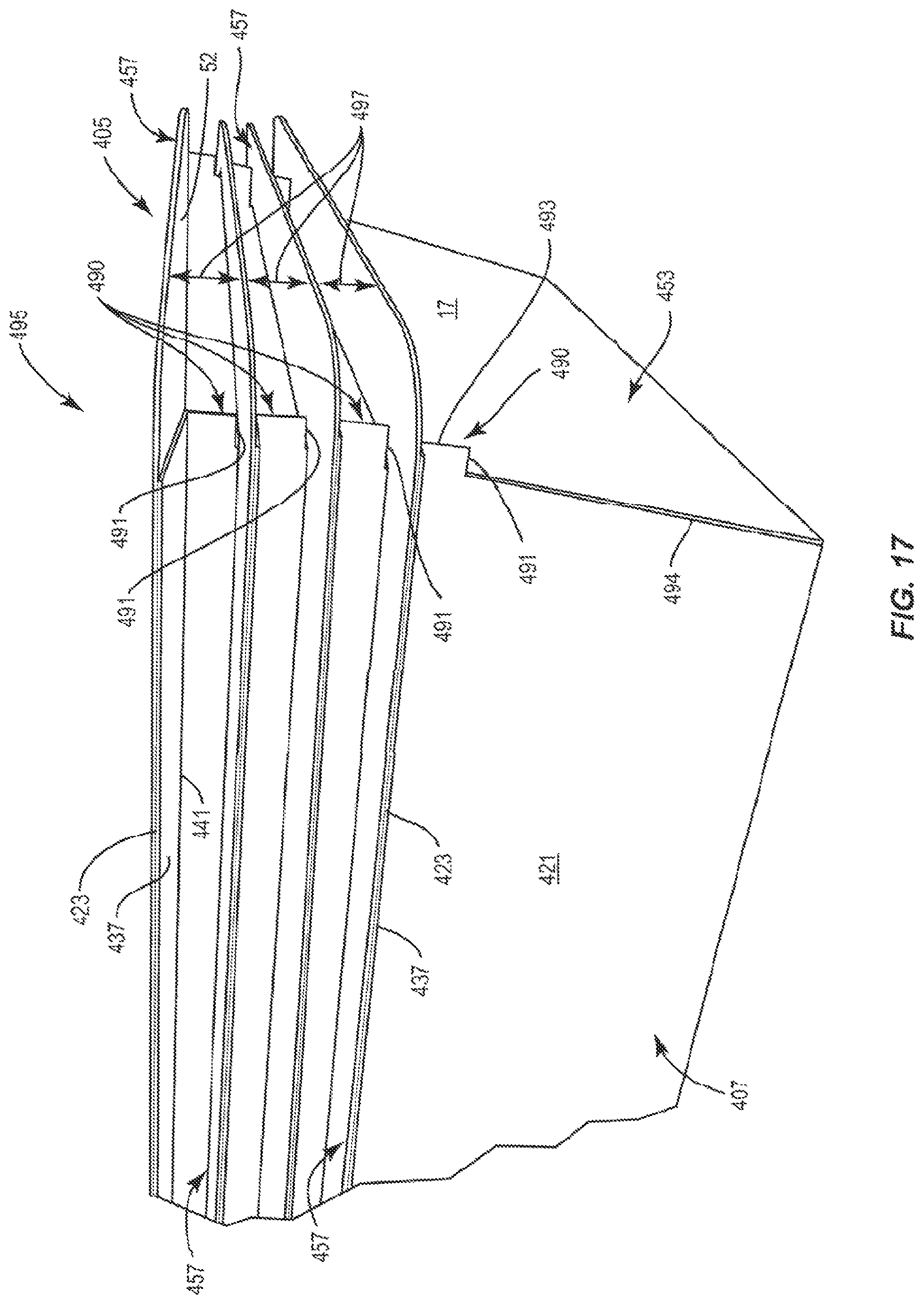 Patent US12157611 Figure 17 – Container with liner
