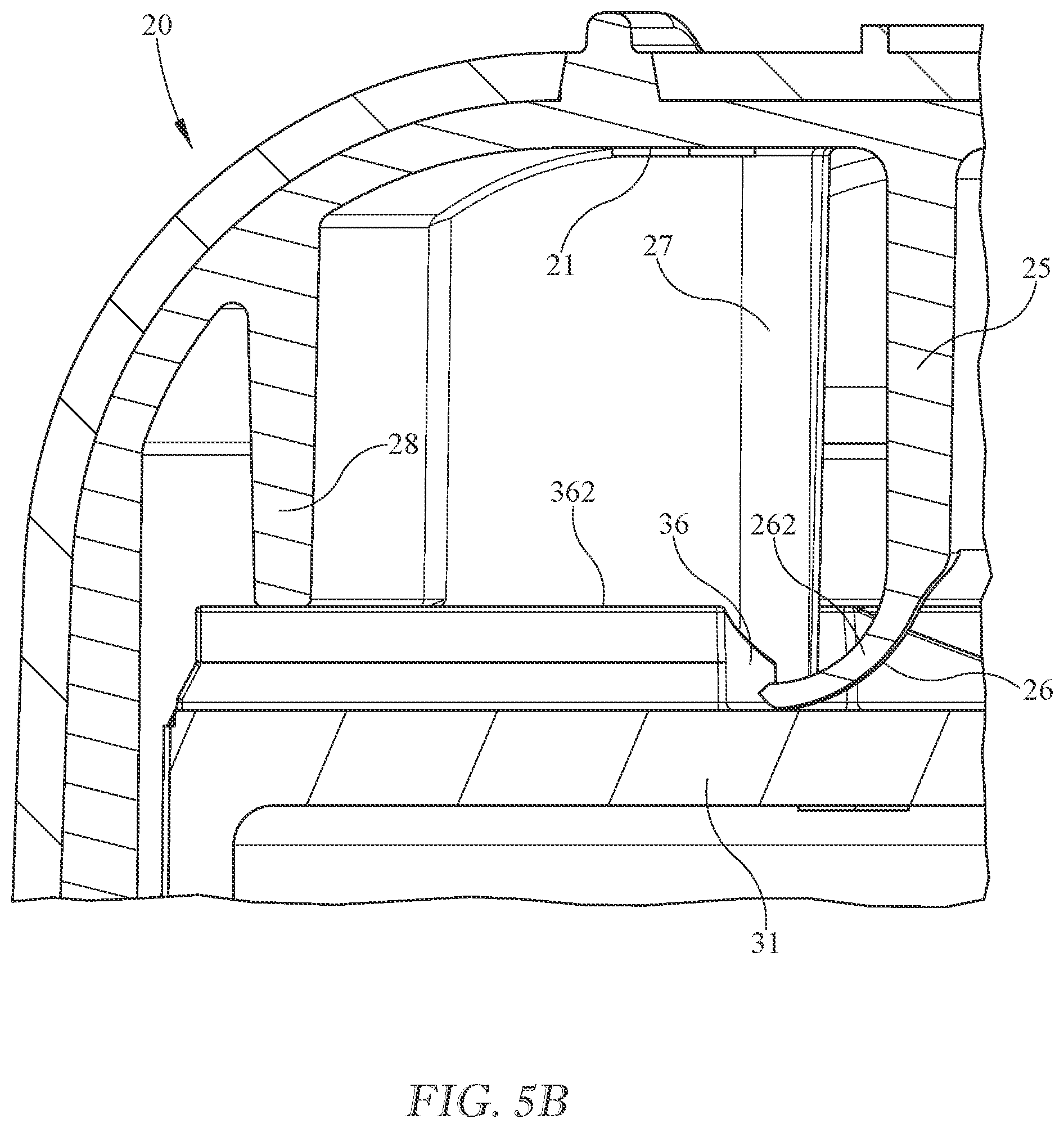 Patent US12157613 Figure 4 – Selectively openable closure for a container
