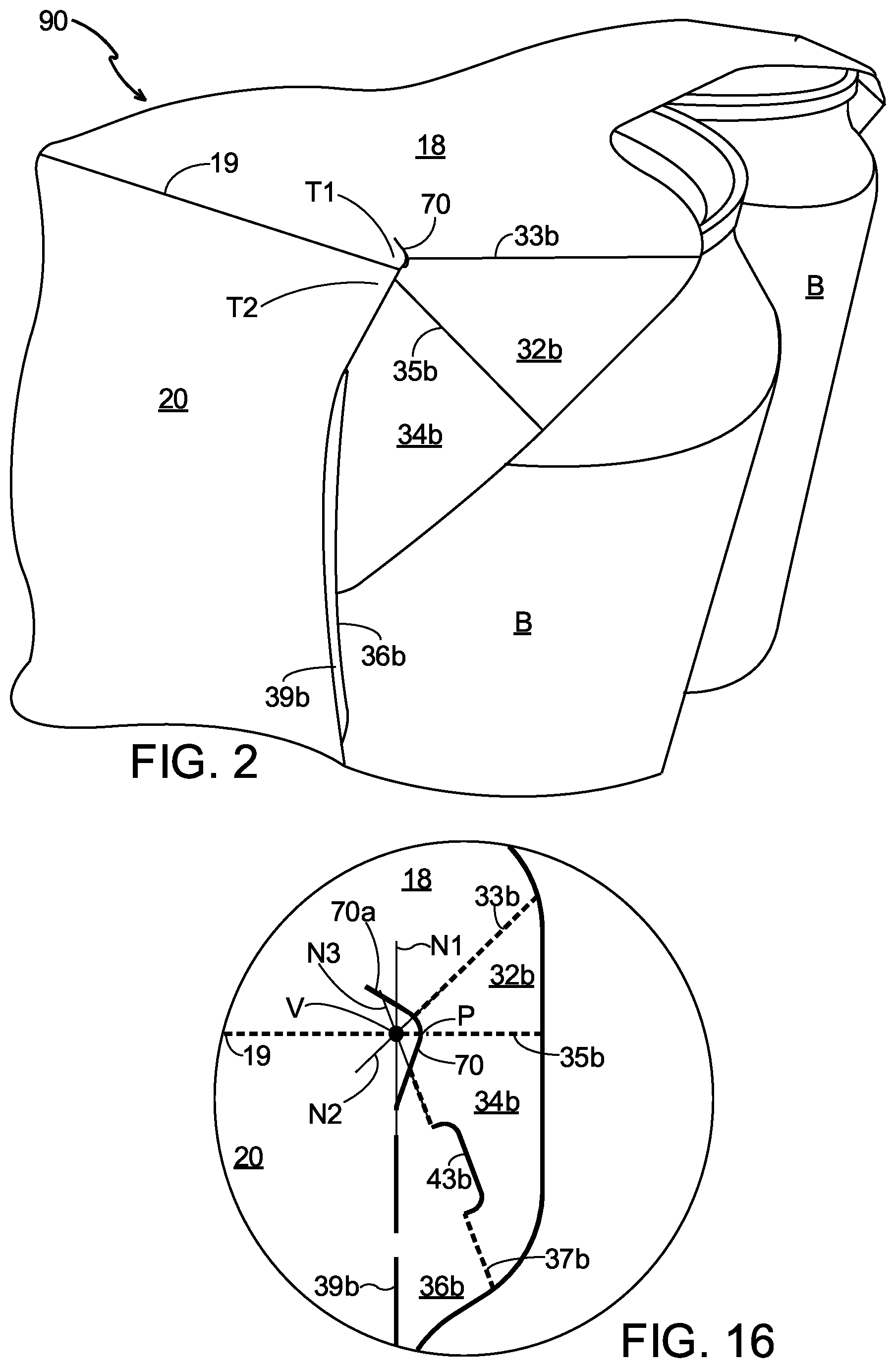 Patent US12157615 Figure 2 – Carton and blank therefor