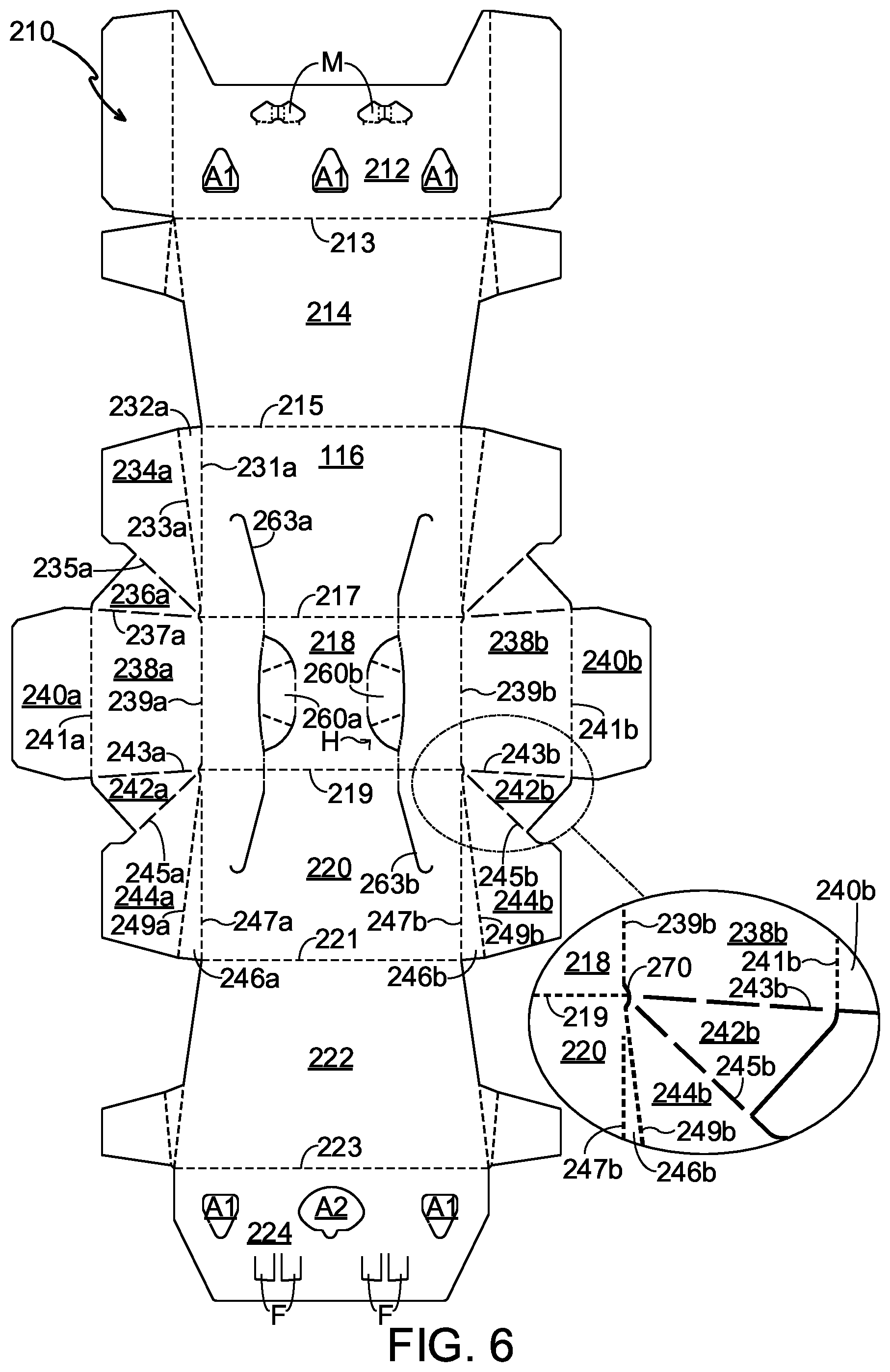 Patent US12157615 Figure 6 – Carton and blank therefor
