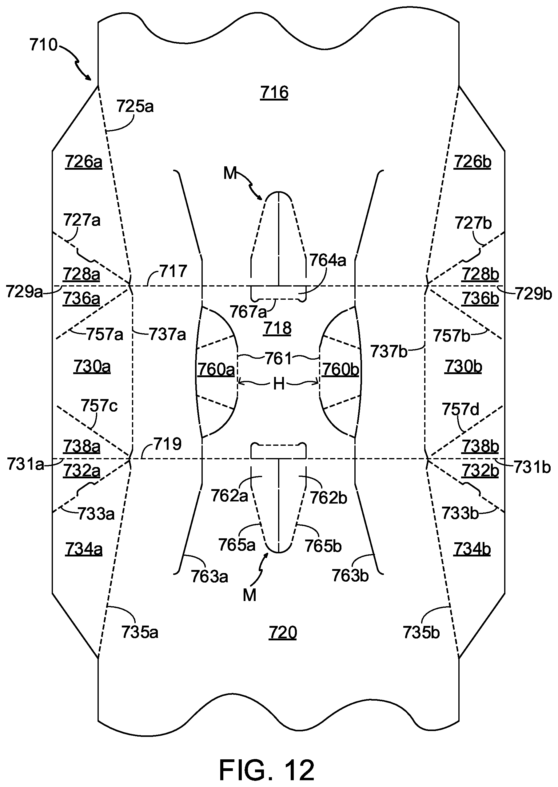 Patent US12157615 Figure 12 – Carton and blank therefor