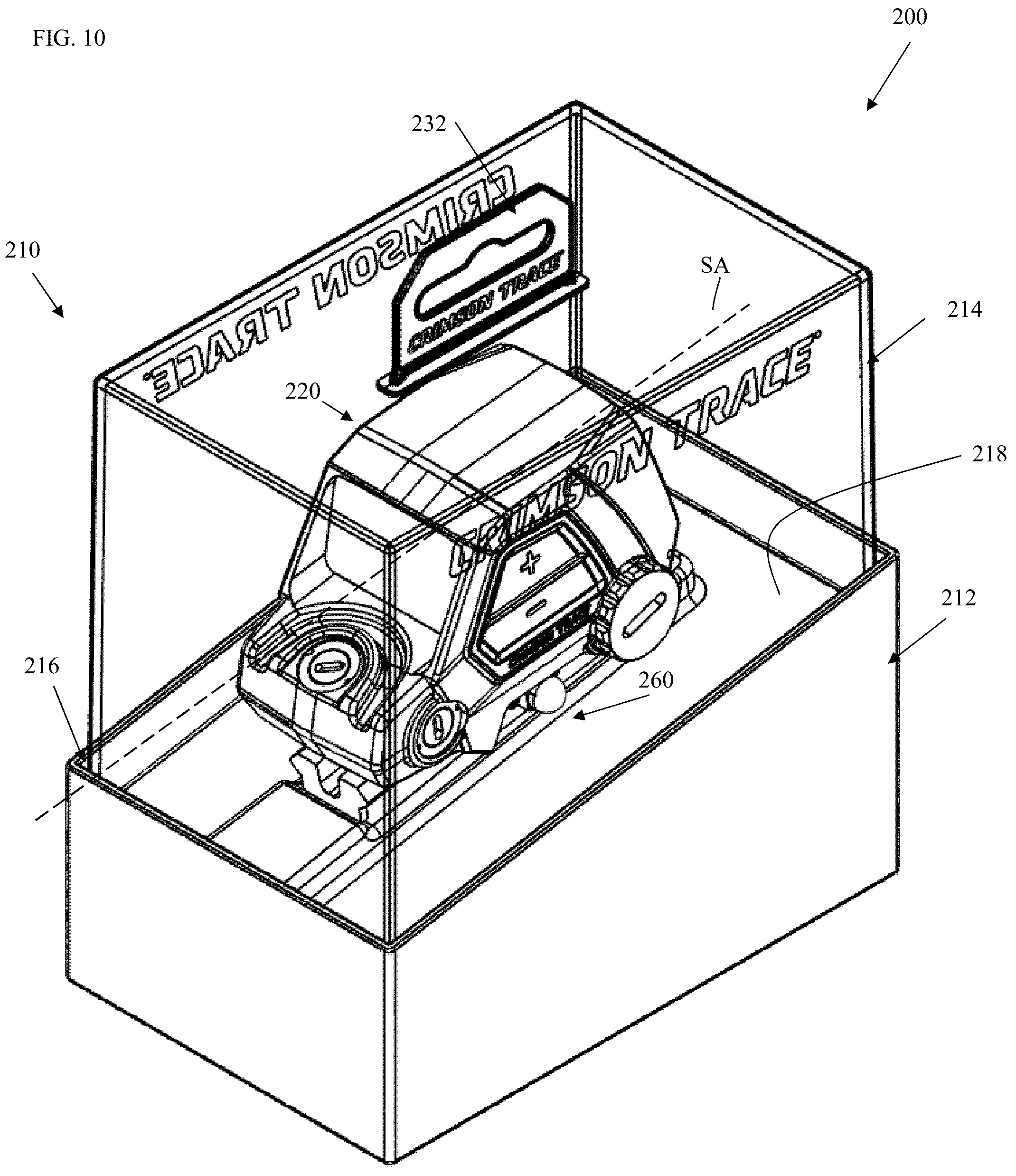 Patent US12157618 Figure 10 – Optical sighting device packaging