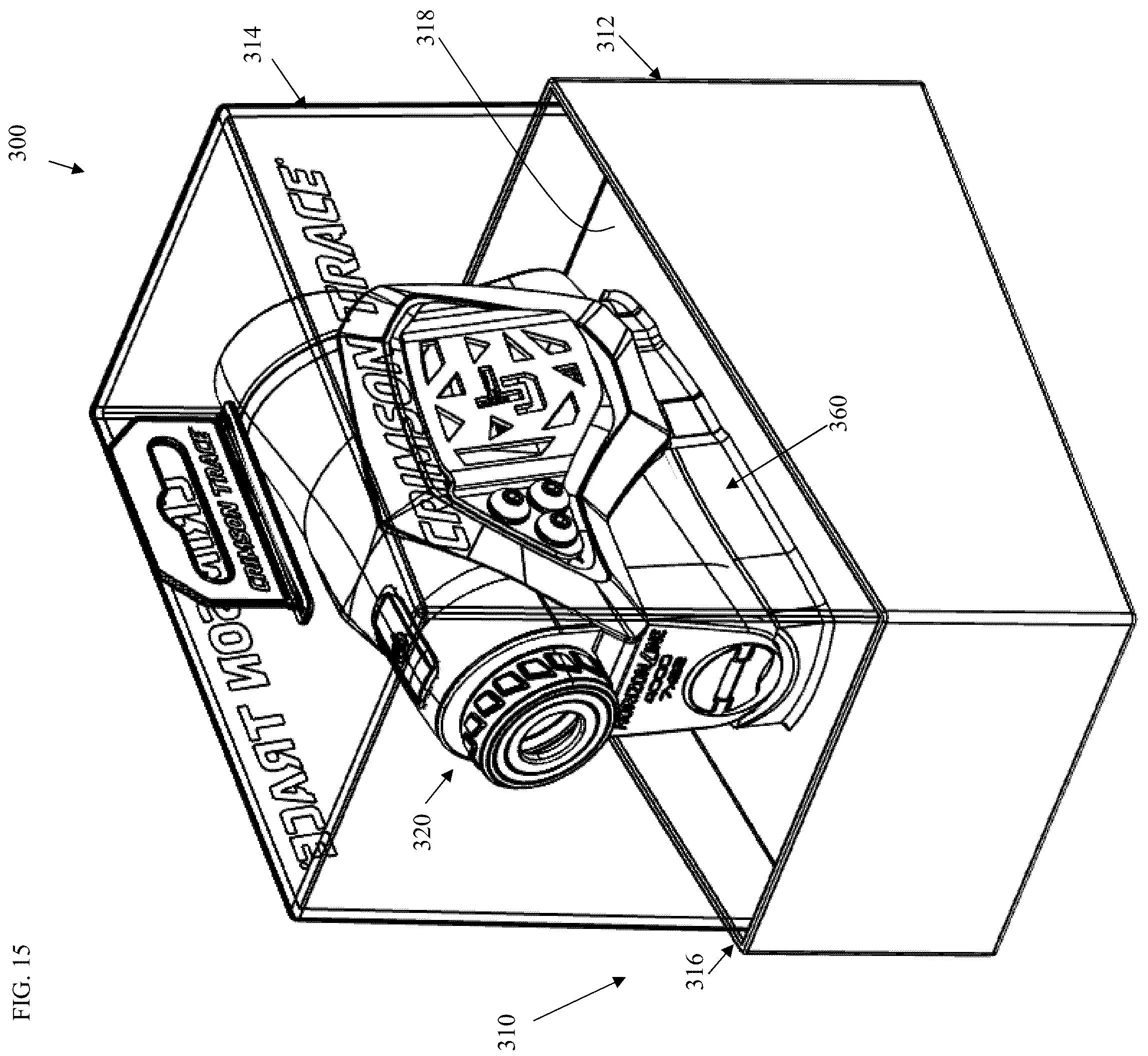 Patent US12157618 Figure 15 – Optical sighting device packaging