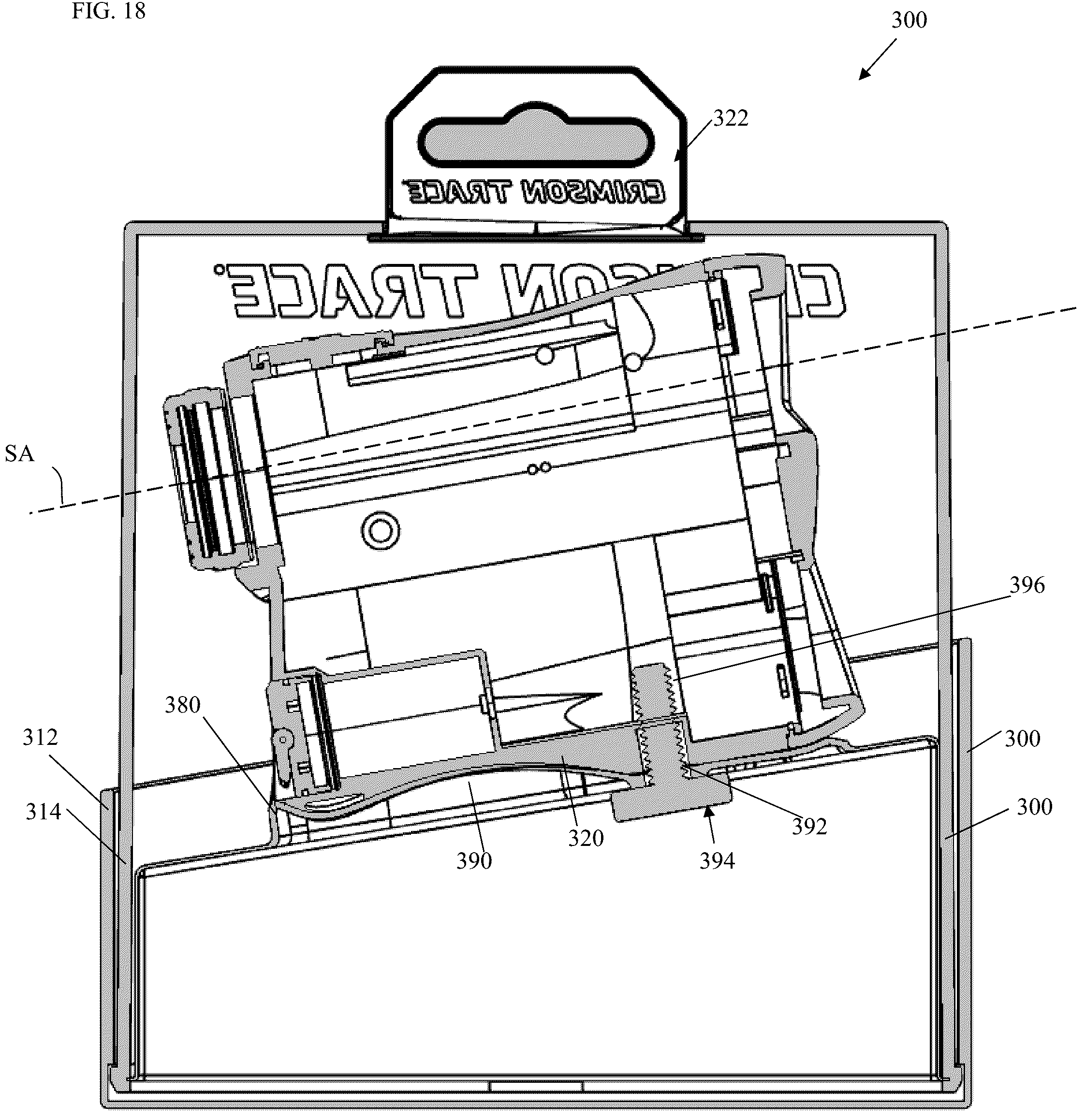 Patent US12157618 Figure 18 – Optical sighting device packaging