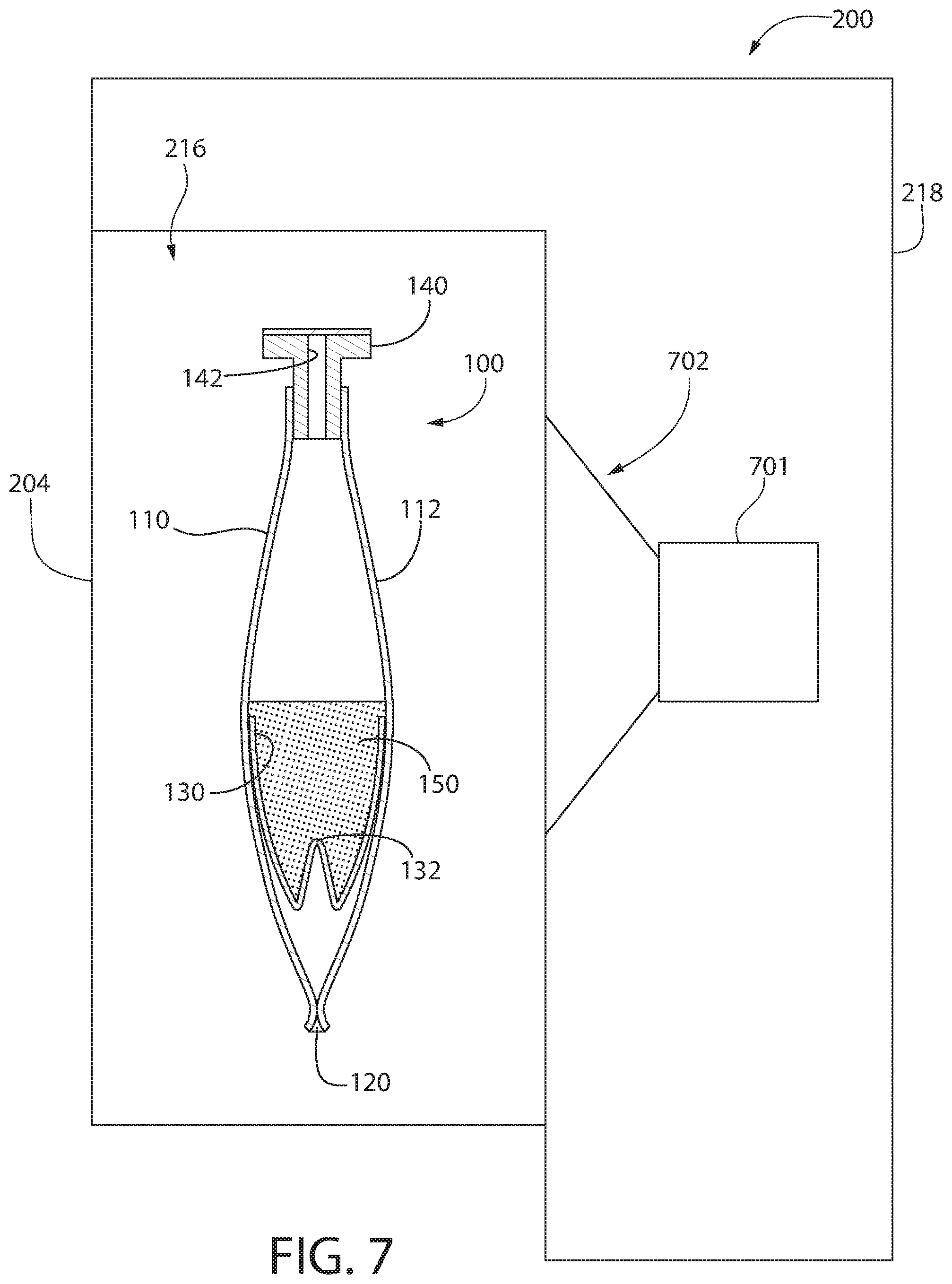 Patent US12157625 Figure 7 – Beverage-ingredient container