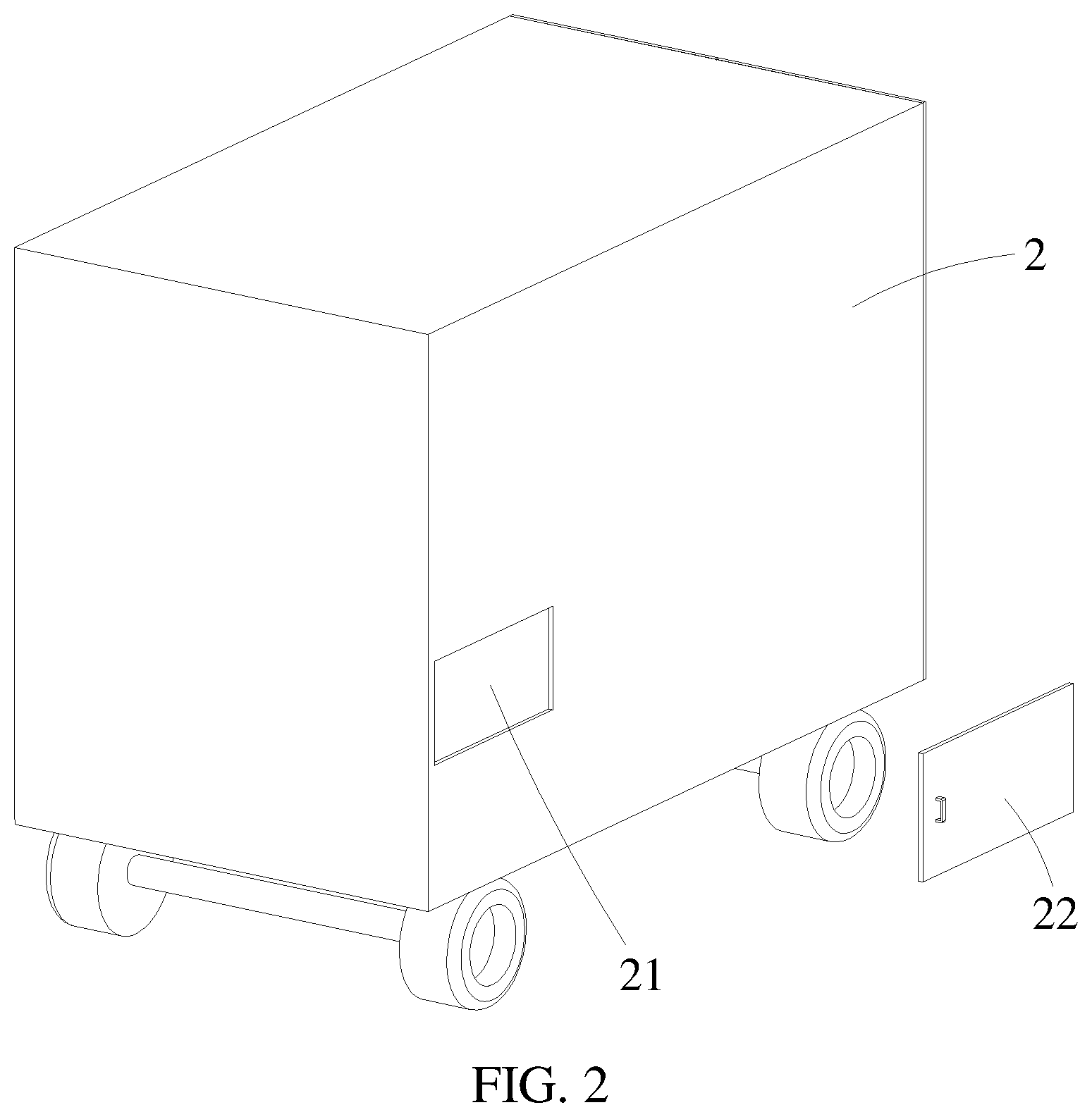 Patent US12157629 Figure 2 – Goods-transport vehicle