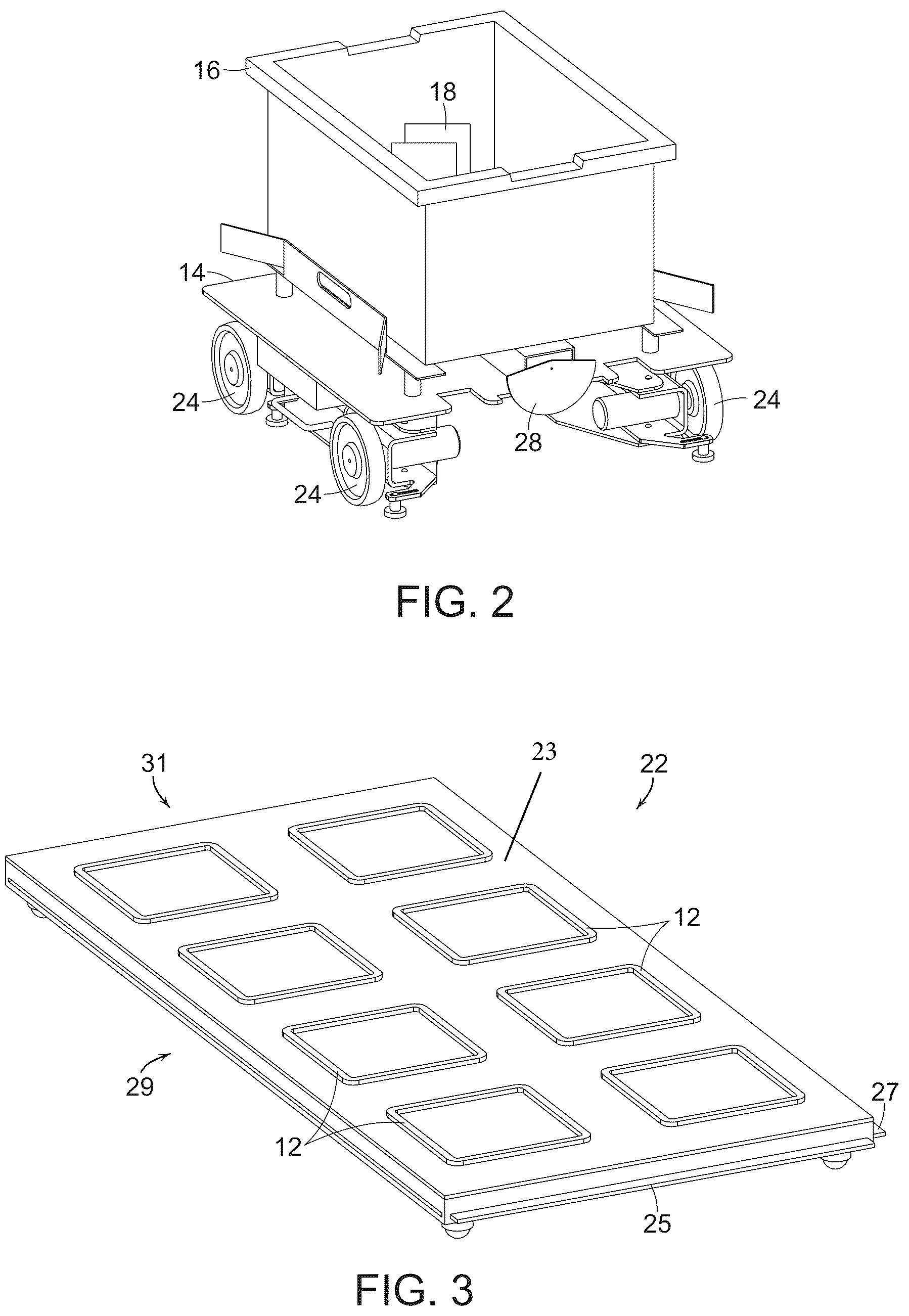 Patent US12157631 Figure 2 – Bin infeed and removal systems and methods for processing objects including mobile matrix carrier systems