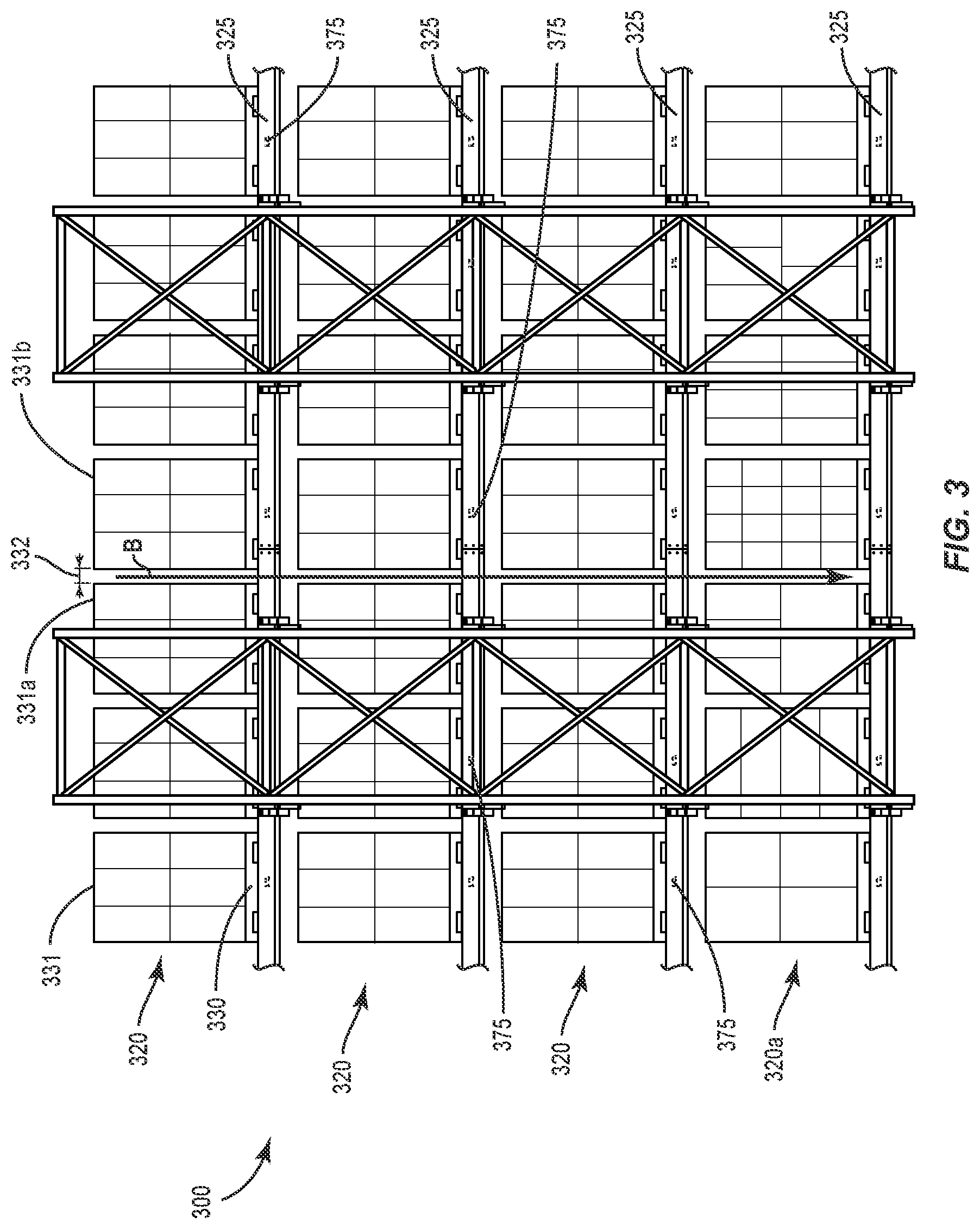 Patent US12157633 Figure 4 – Pallet spacing system and method
