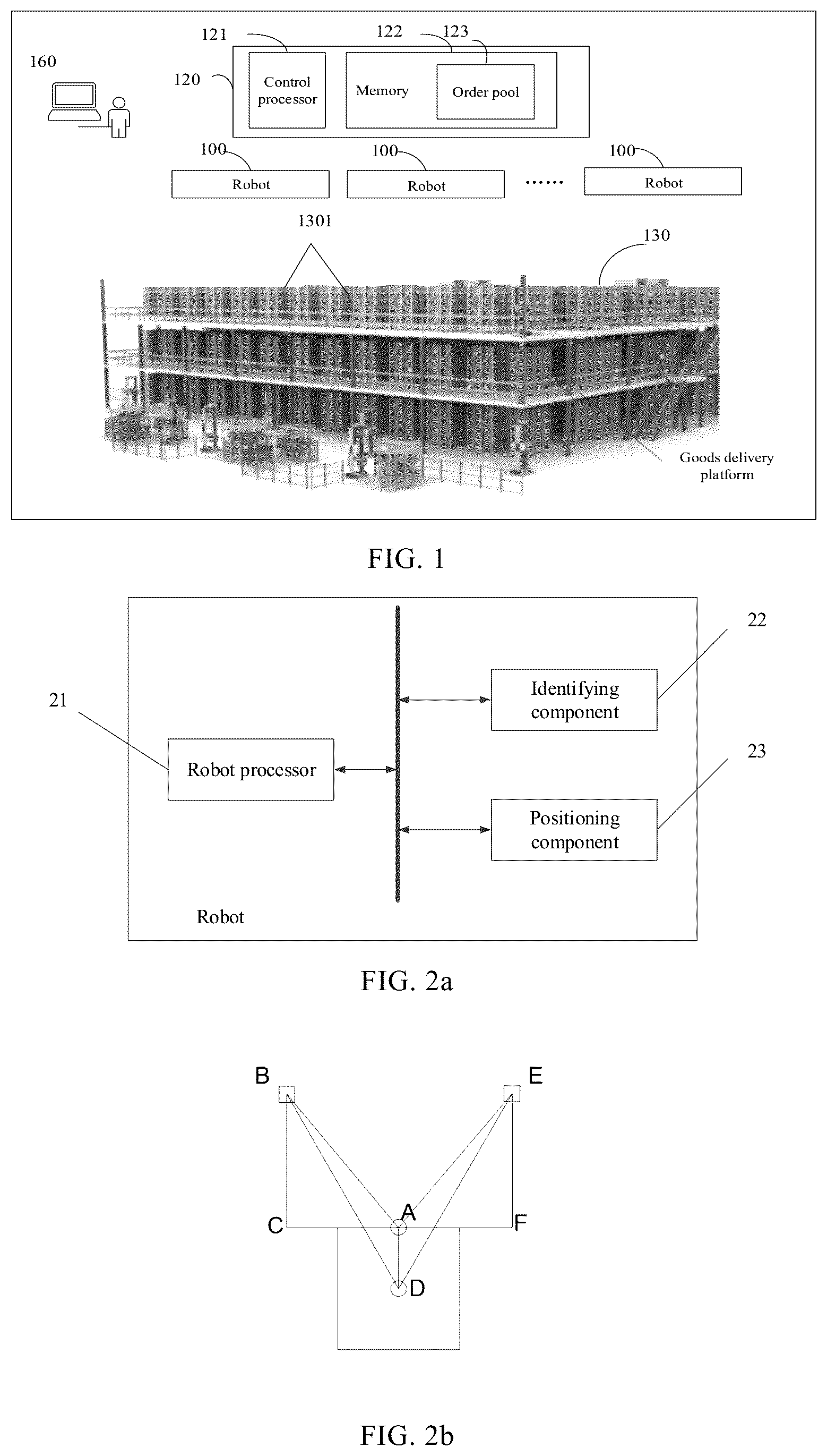 Patent US12157635 Figure 1 – Robot and positioning method