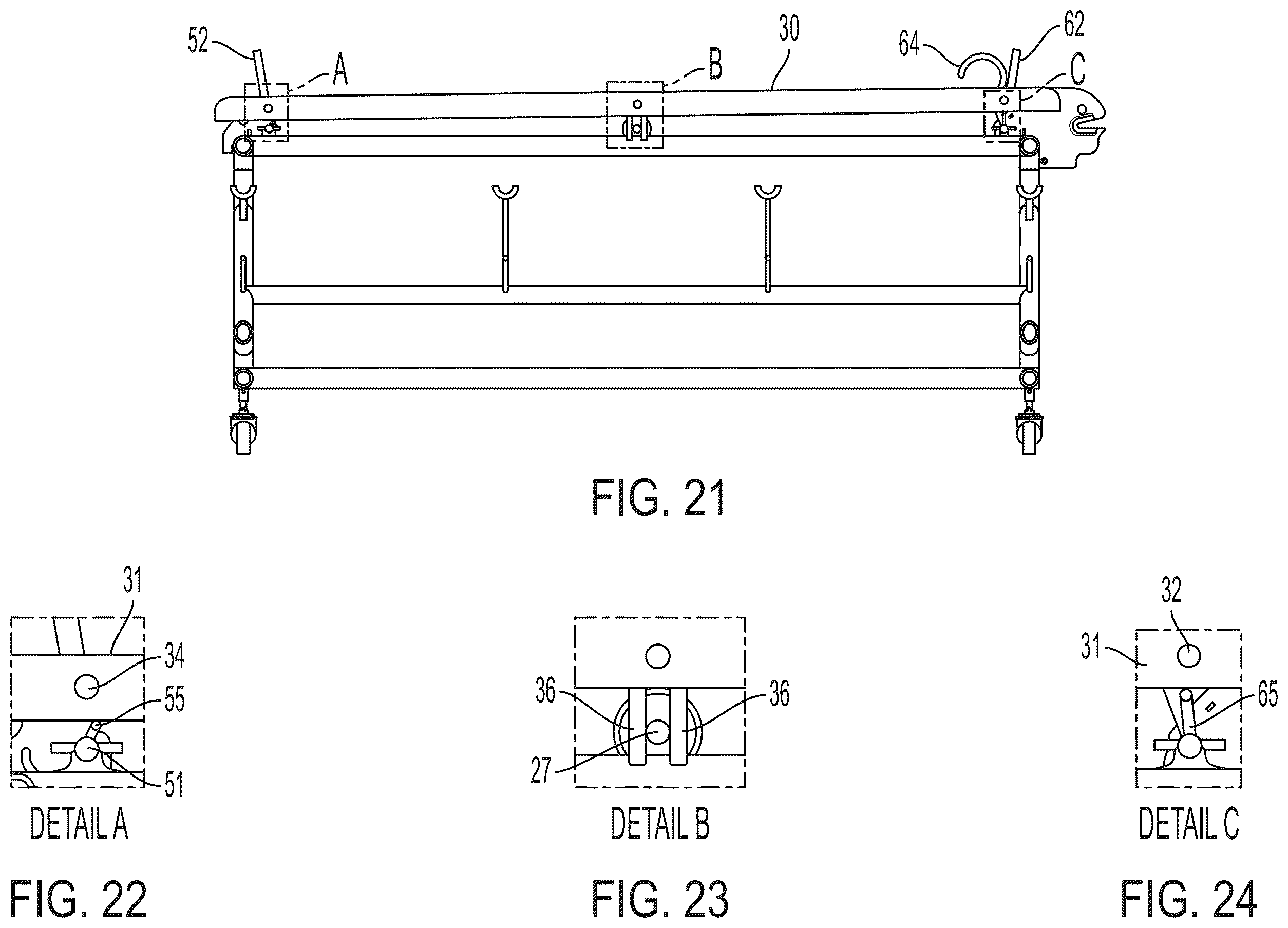 Patent US12157636 Figure 13 – Hygienic hollow frame assembly