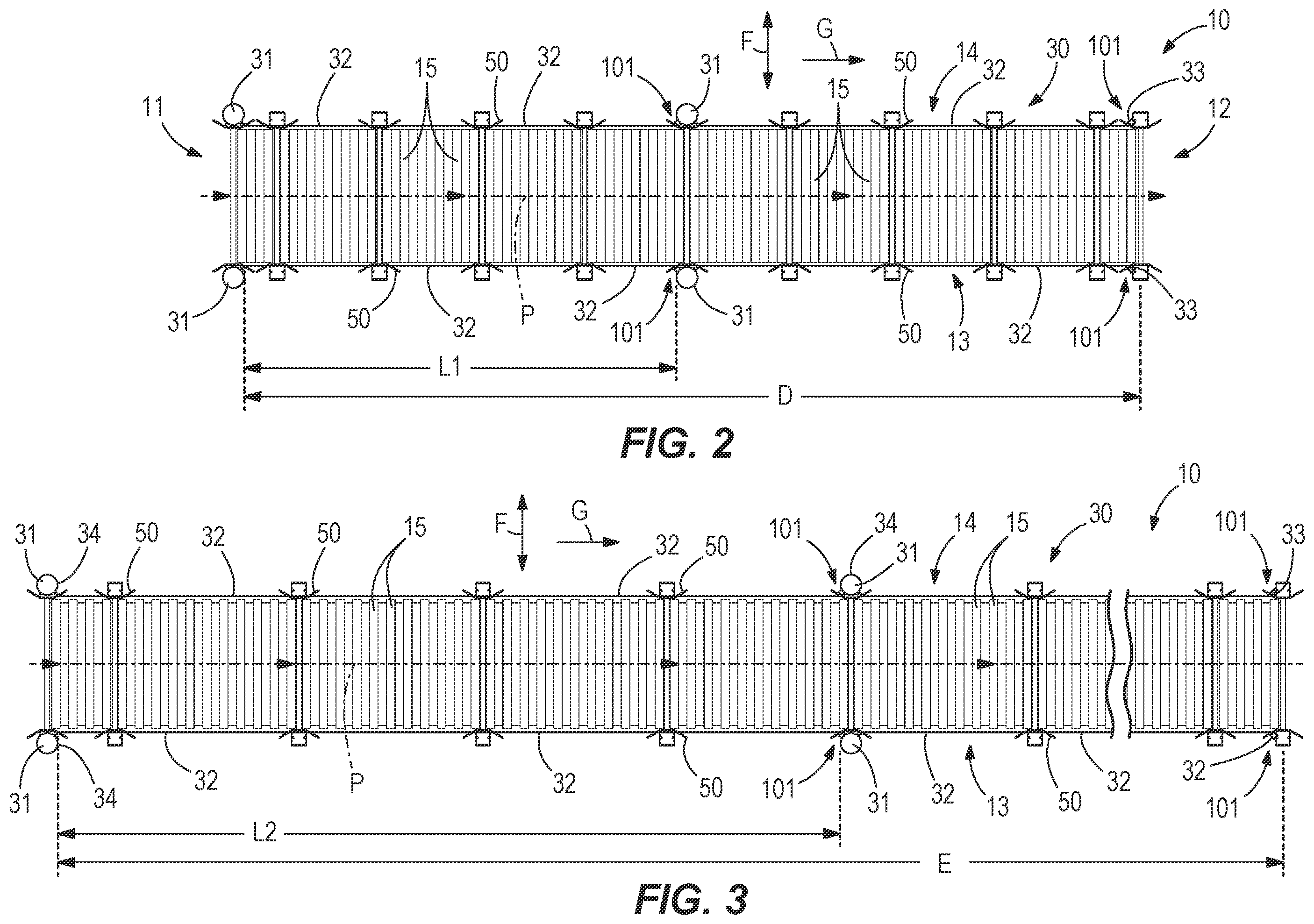 Patent US12157637 Figure 2 – Guide system for conveyors