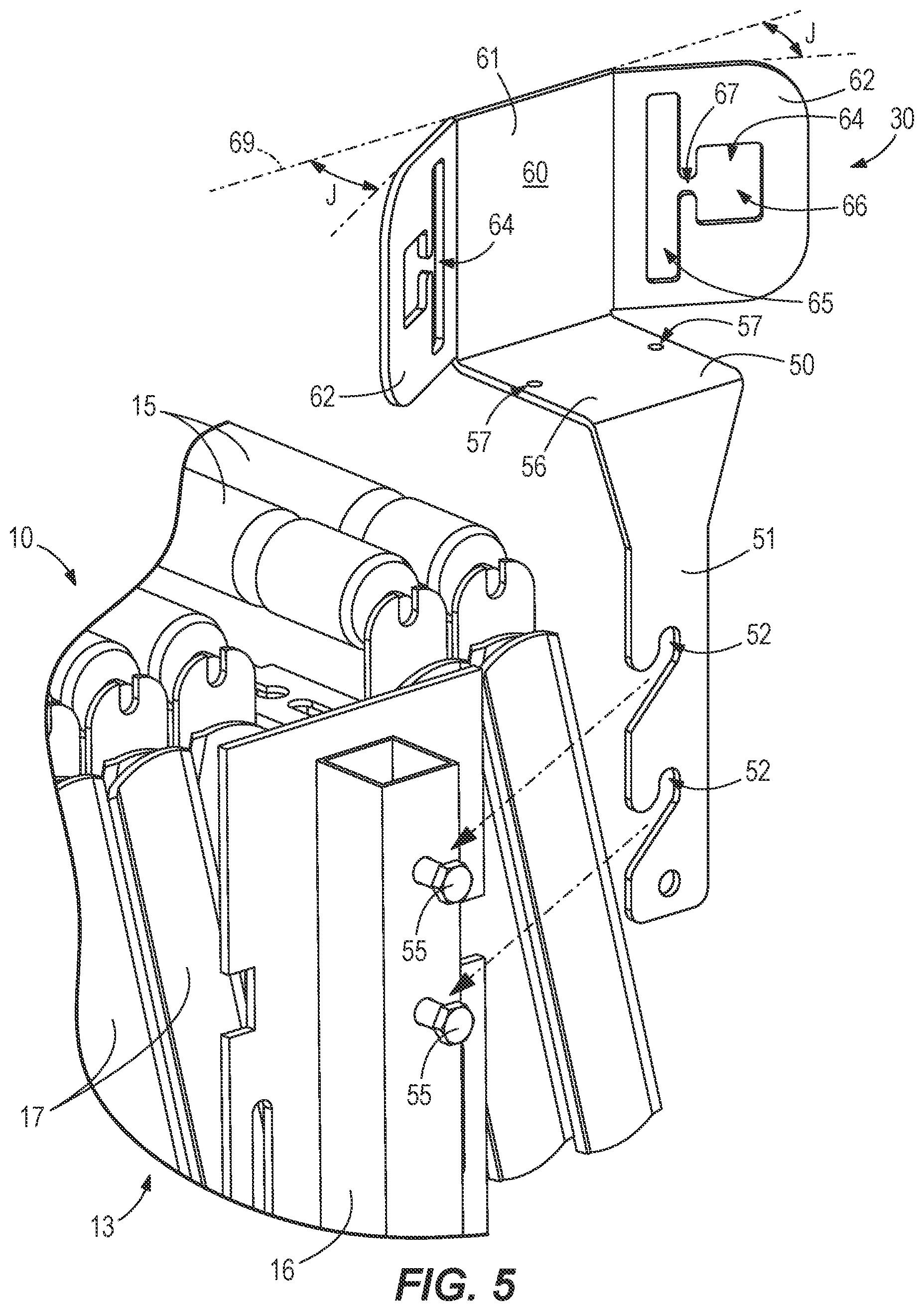 Patent US12157637 Figure 4 – Guide system for conveyors