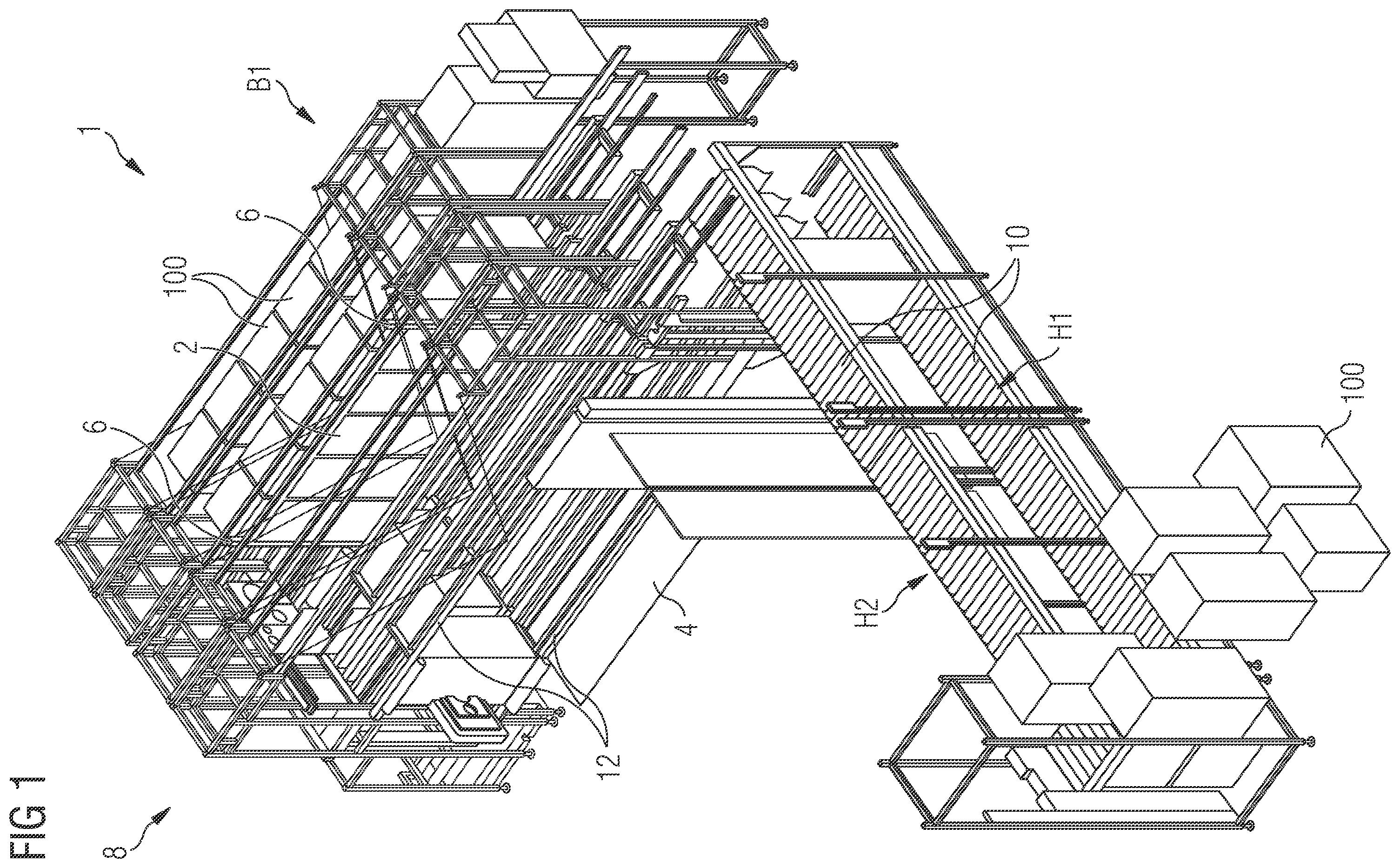 Patent US12157638 Figure 1 – System for sterilizing sterilization units and method for operating such a system