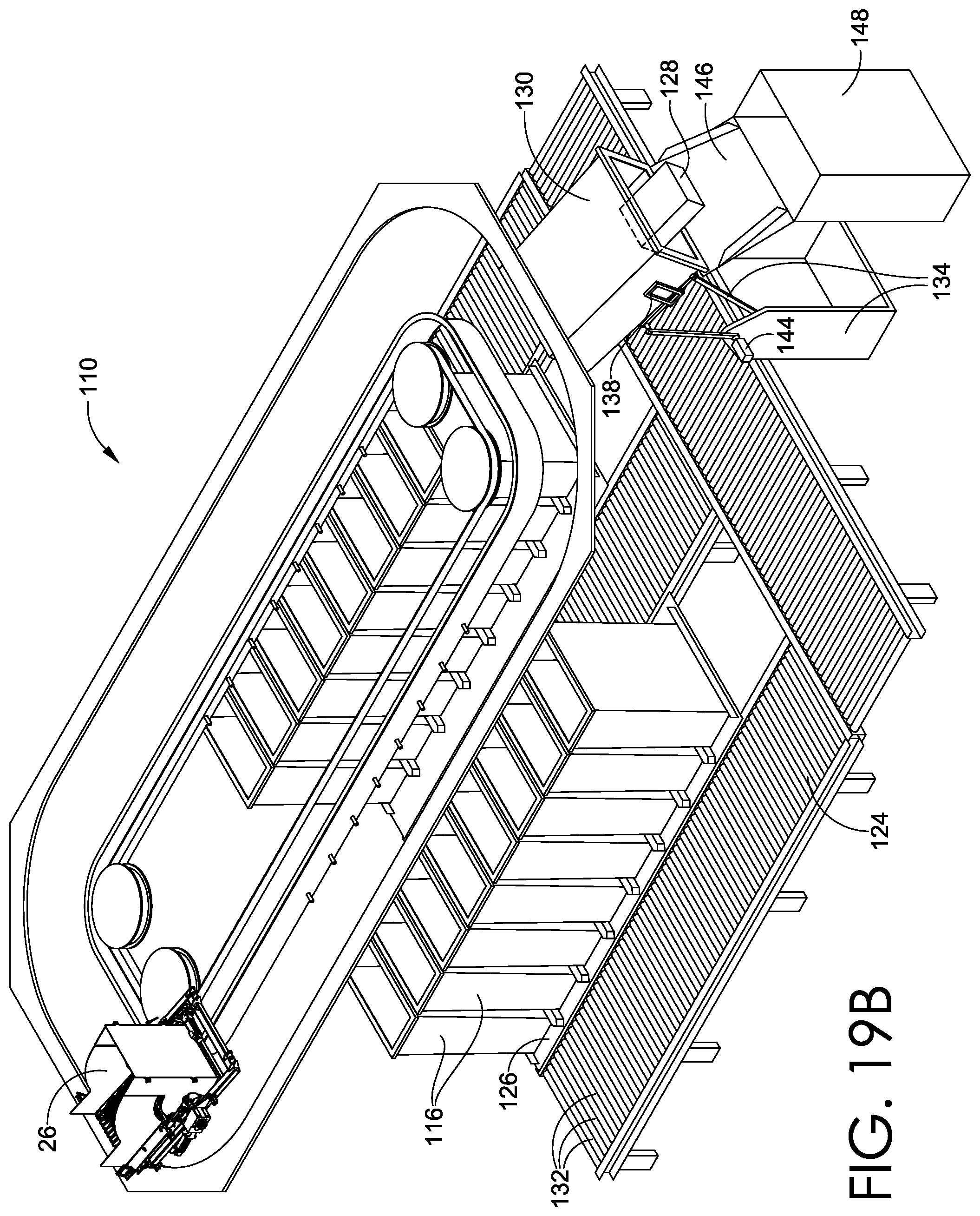 Patent US12157641 Figure 19 – Shifting, re-orienting, organizing, and/or routing objects including parcels and packages