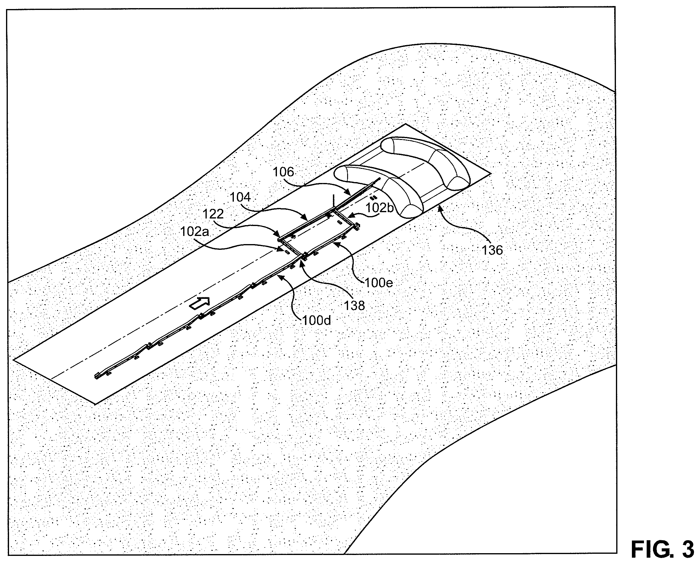 Patent US12157645 Figure 3 – System and method for uninterrupted flow stacking with mobile conveyors