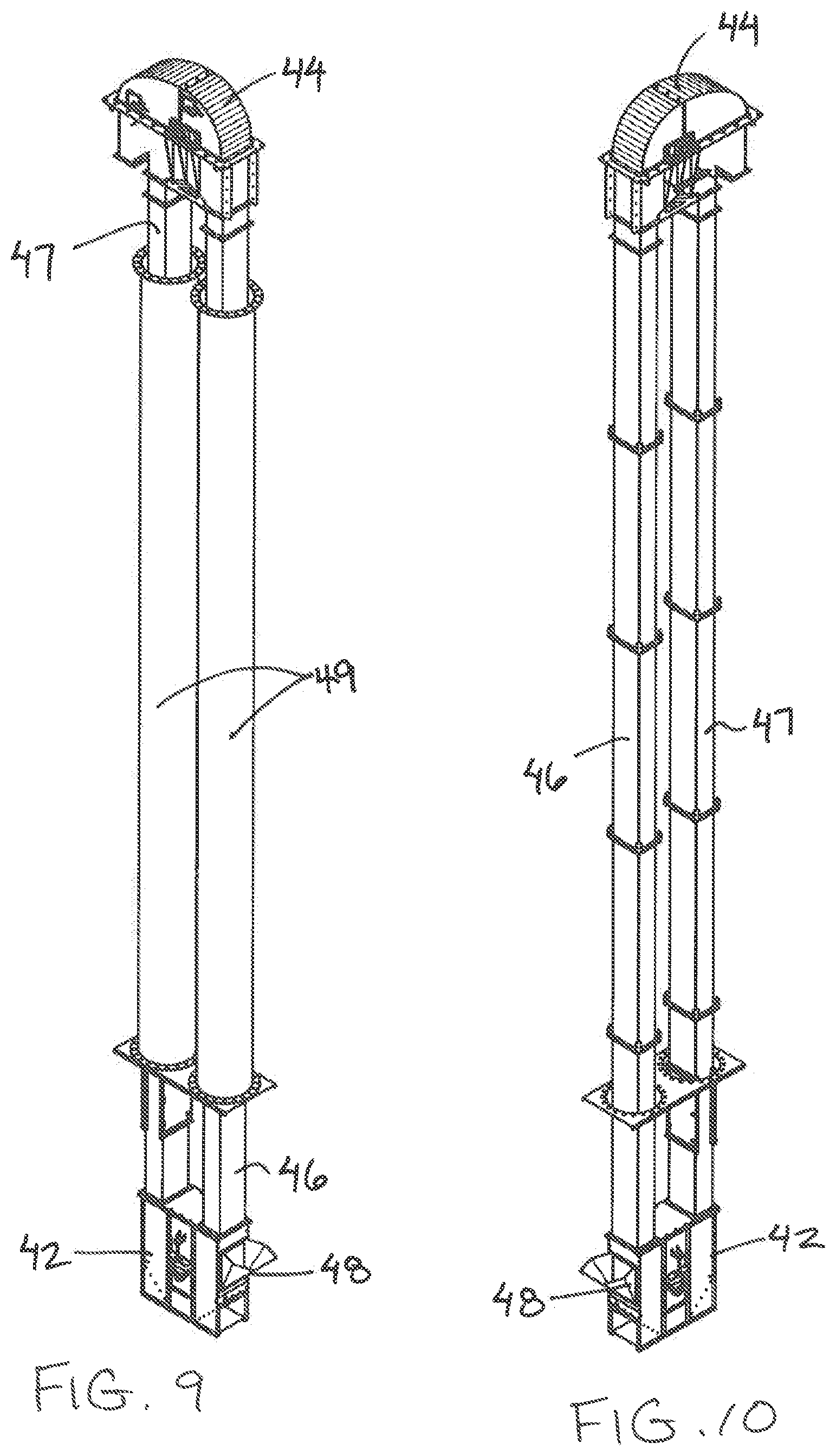Patent US12157646 Figure 7 – Storage silo apparatus with an integrated vertical conveyor
