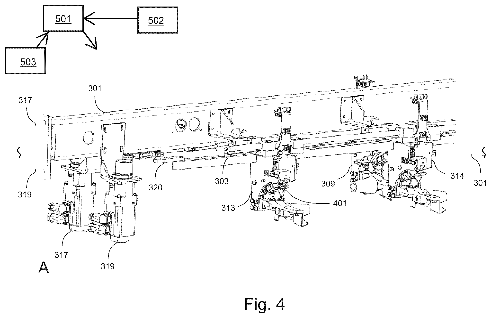 Patent US12157648 Figure 4 – Winding device for winding a material web