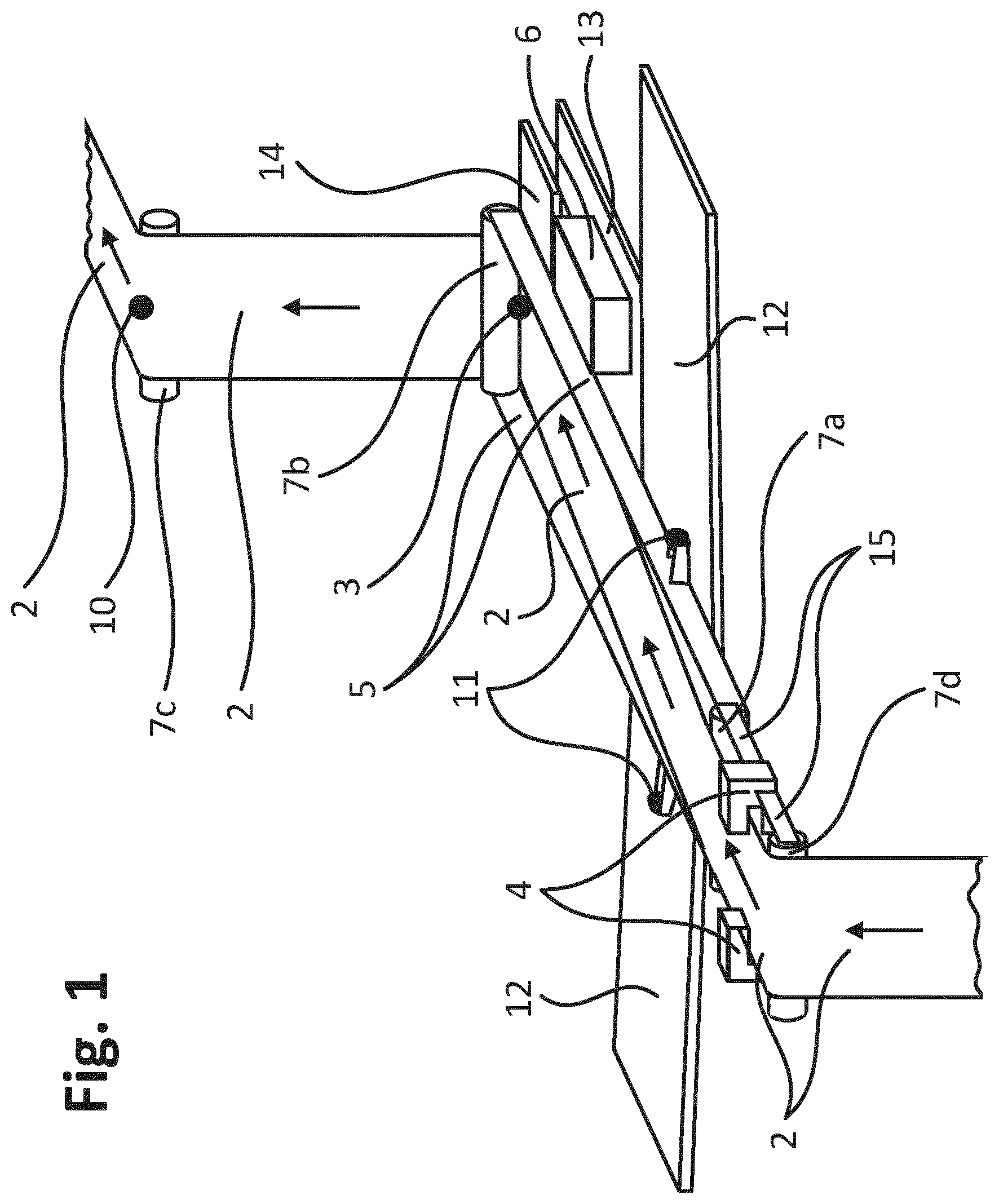 Patent US12157649 Figure 1 – Method and apparatus for guiding a web to a centration point