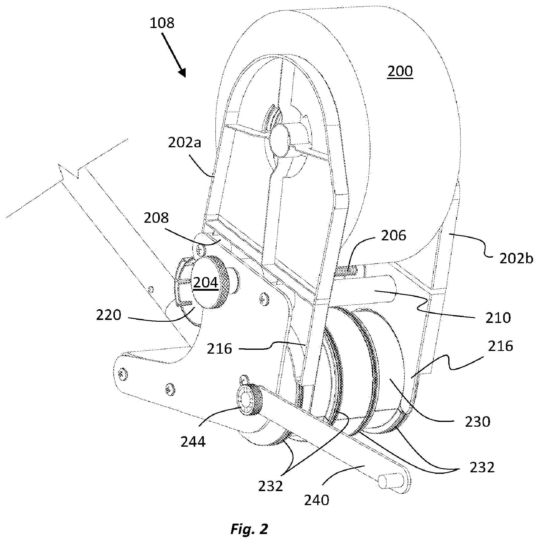 Patent US12157653 Figure 2 – Machines and methods to apply tape to a surface