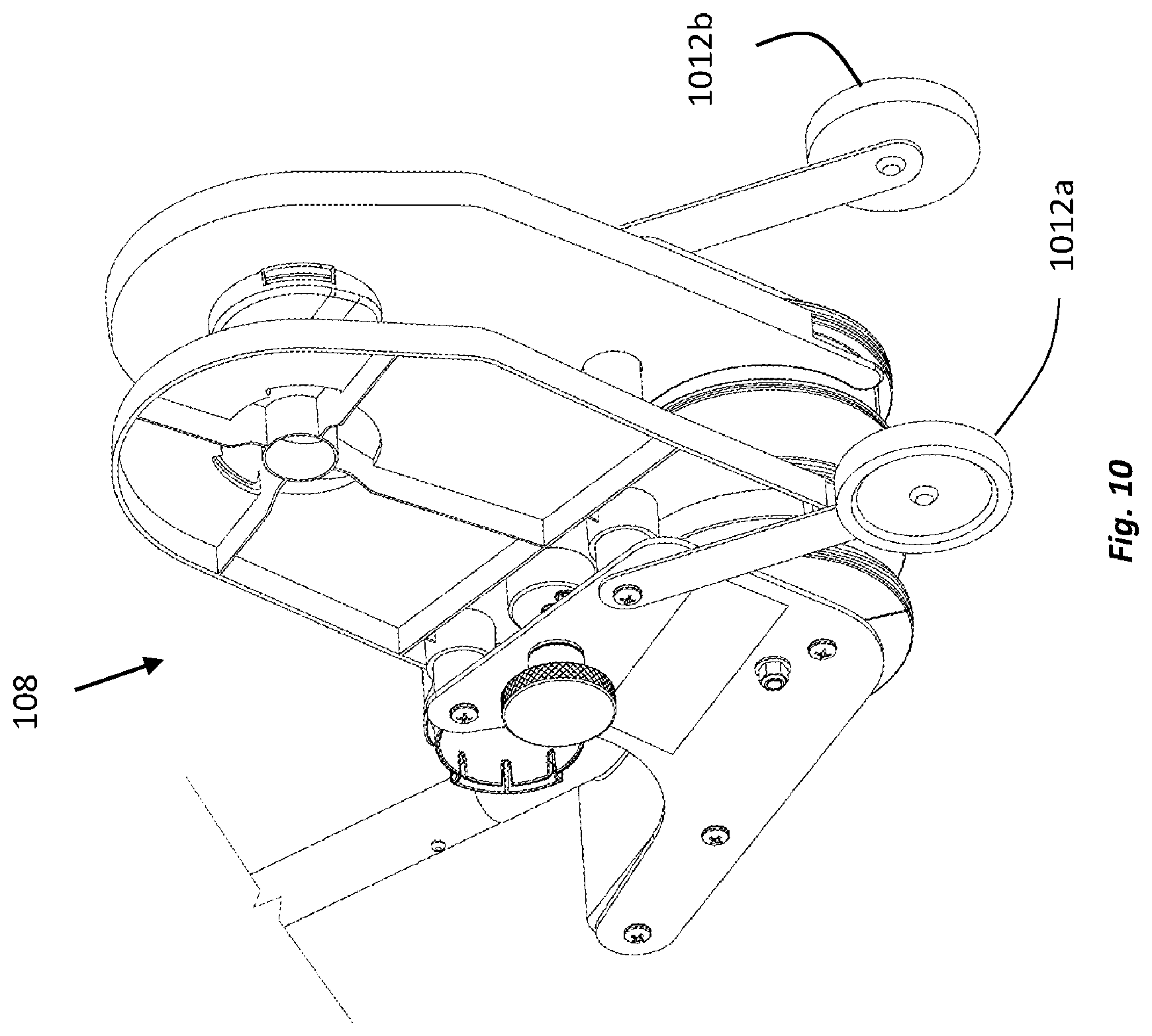 Patent US12157653 Figure 10 – Machines and methods to apply tape to a surface