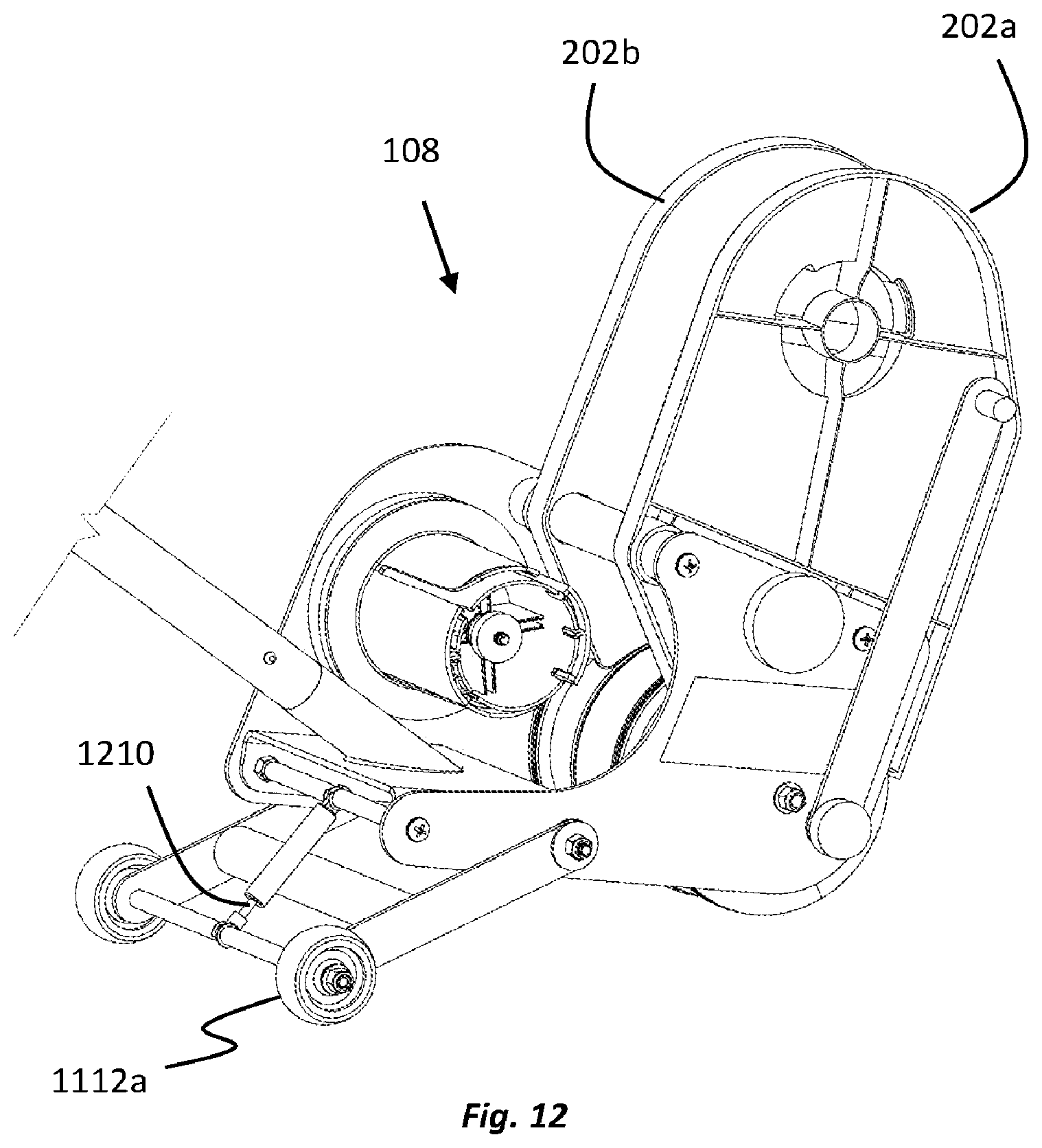 Patent US12157653 Figure 12 – Machines and methods to apply tape to a surface
