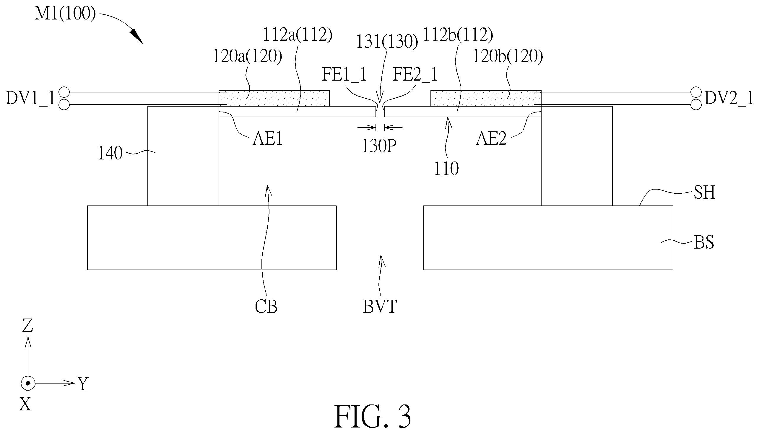 Patent US12157663 Figure 3 – Venting device, manufacturing method of venting device, venting method and device