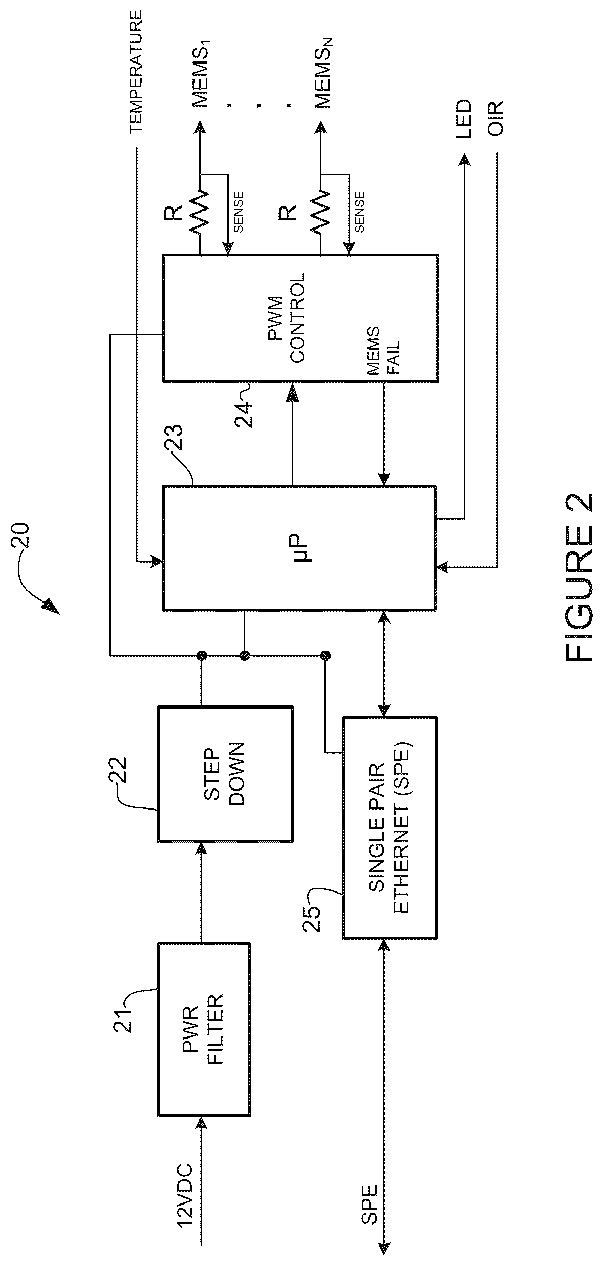 Patent US12157664 Figure 2 – Apparatus and method for dissipating heat with microelectromechanical system