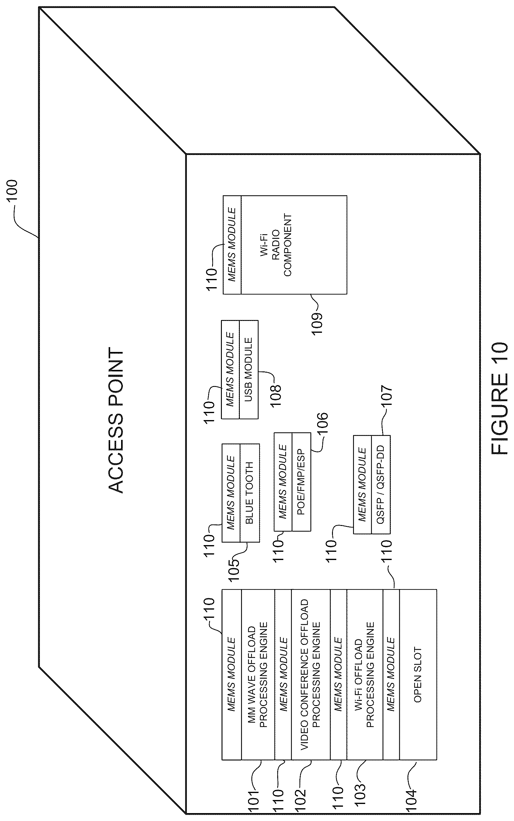 Patent US12157664 Figure 10 – Apparatus and method for dissipating heat with microelectromechanical system