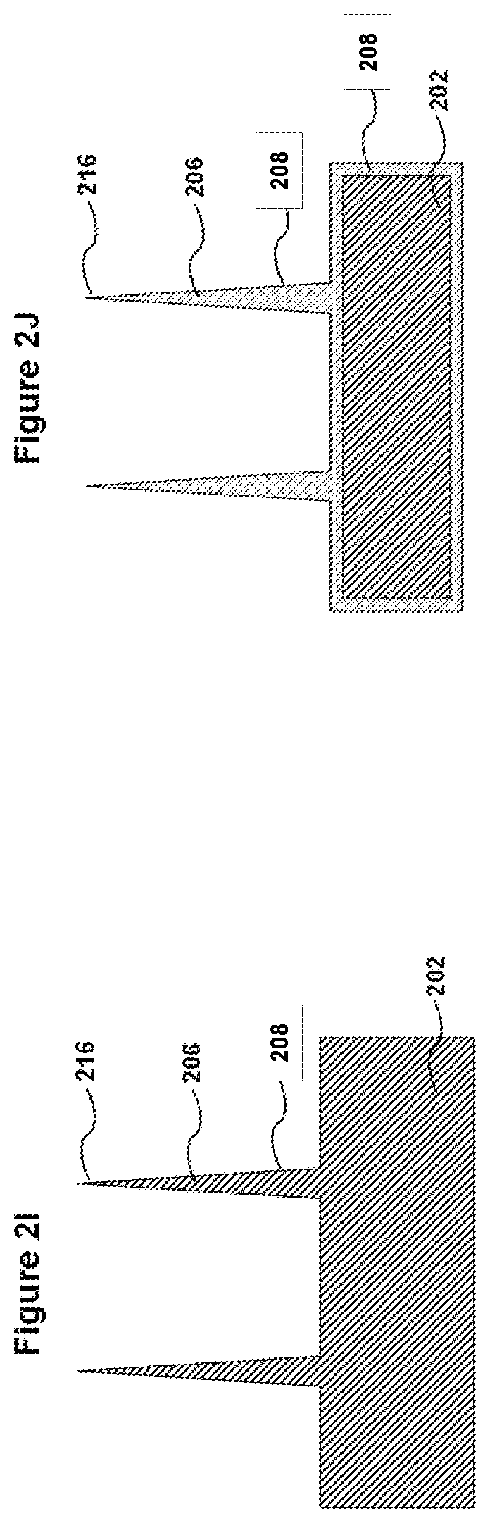 Patent US12157666 Figure 6 – Sharp, vertically aligned nanowire electrode arrays, high-yield fabrication and intracellular recording