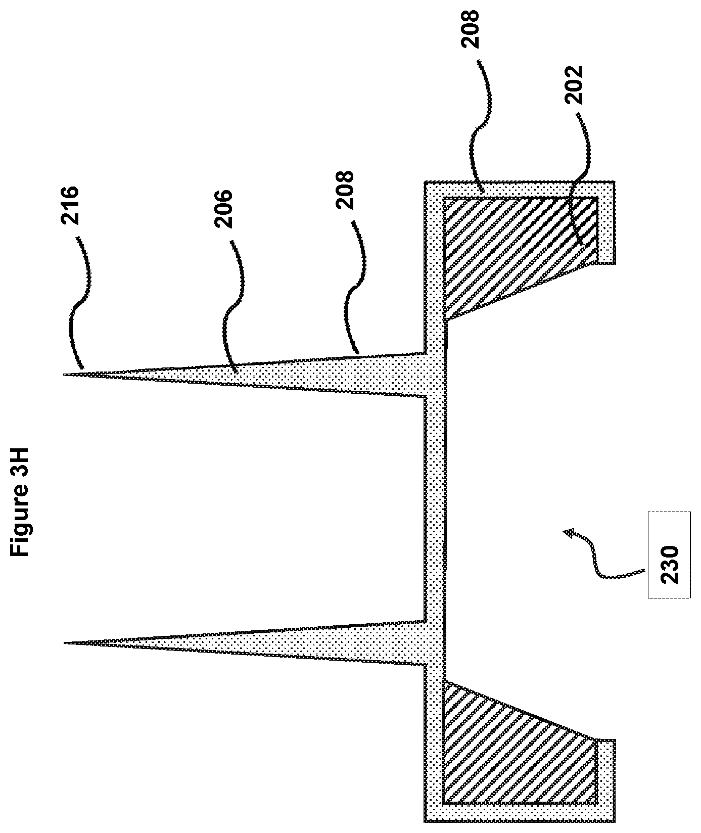 Patent US12157666 Figure 12 – Sharp, vertically aligned nanowire electrode arrays, high-yield fabrication and intracellular recording