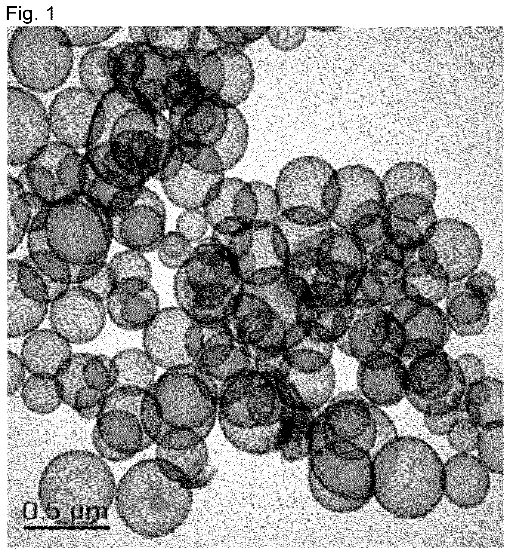 Patent US12157673 Figure 1 – Method for producing hollow silica particles