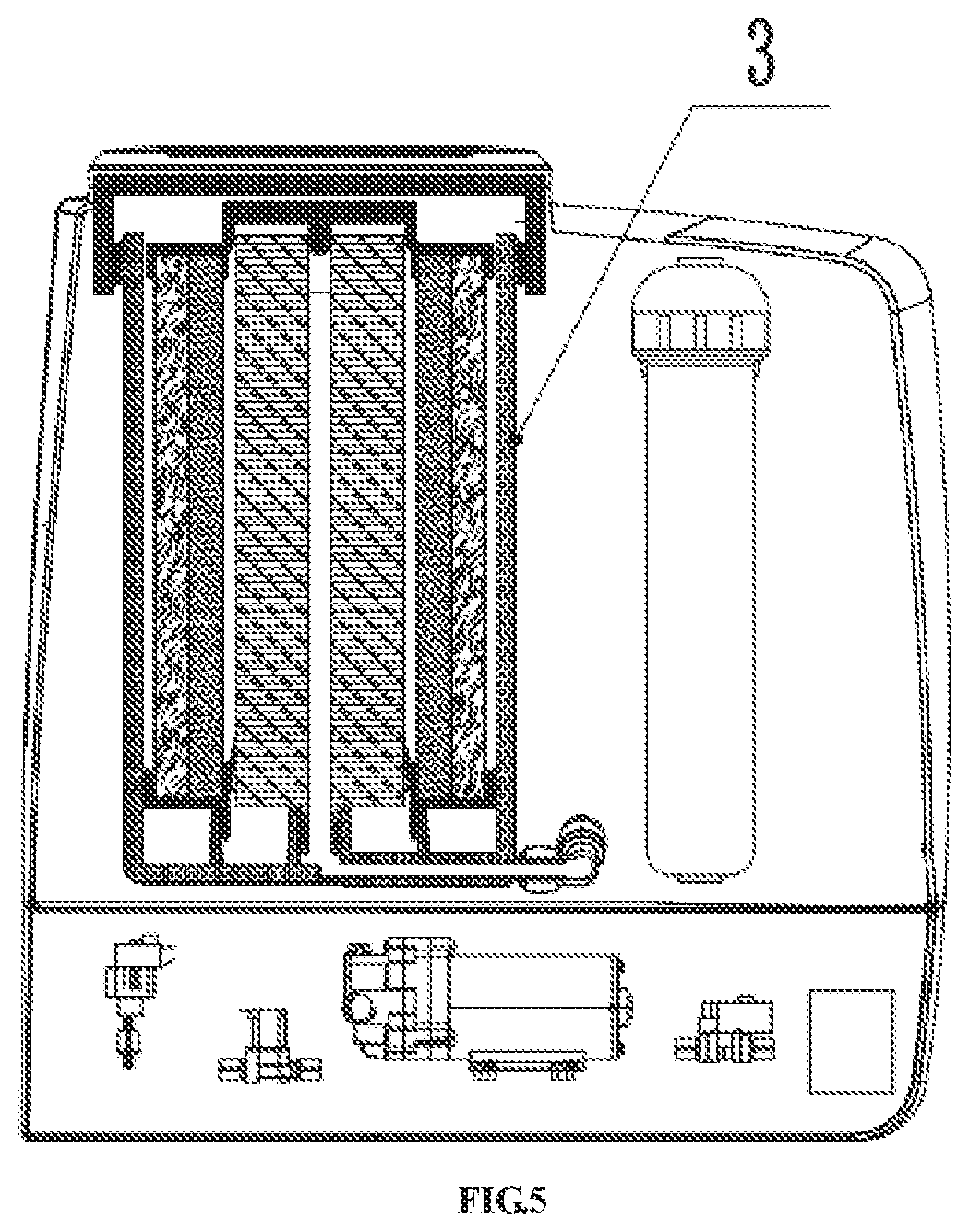 Patent US12157680 Figure 3 – Household water purifier