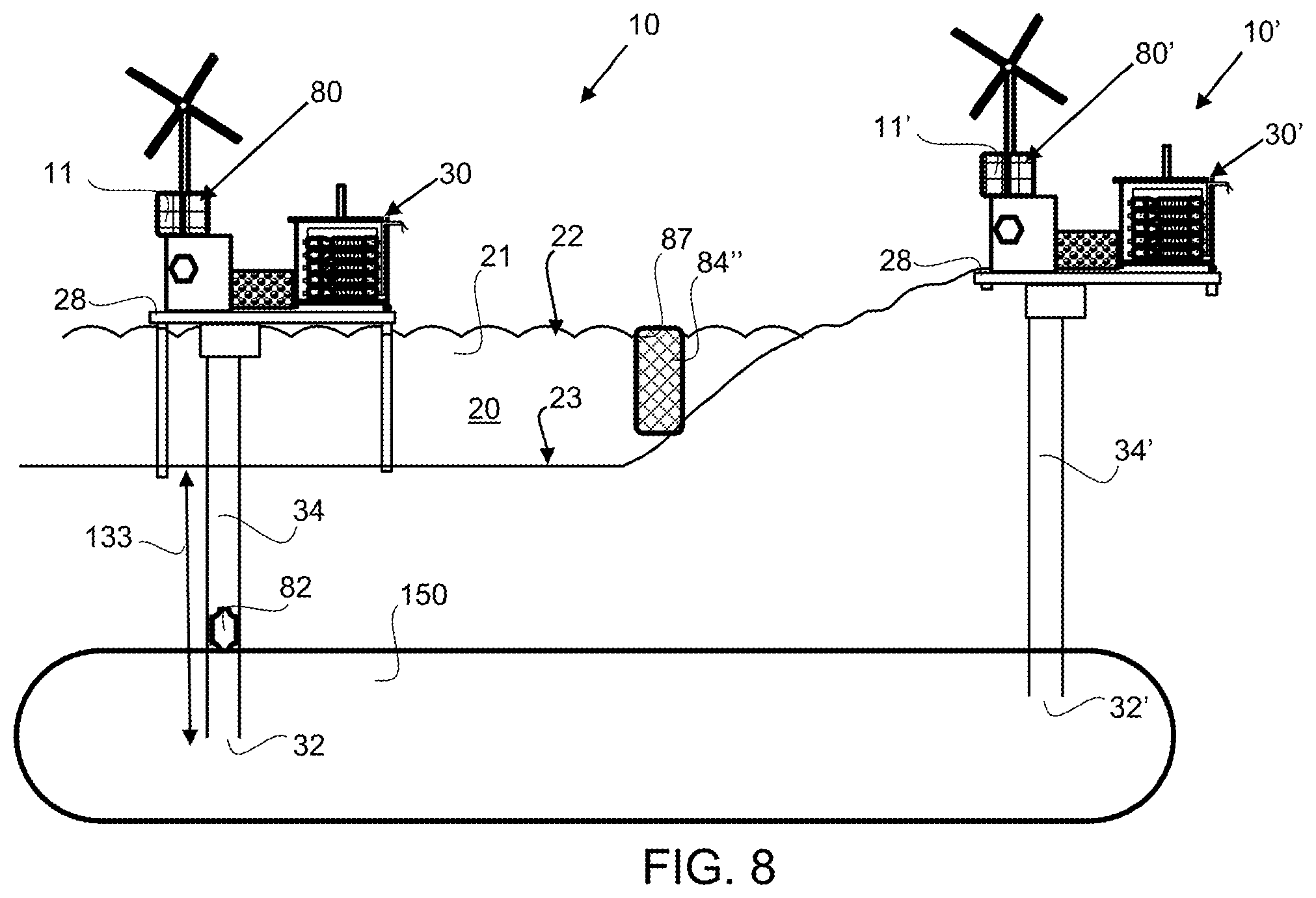 Patent US12157684 Figure 8 – Integrated power system