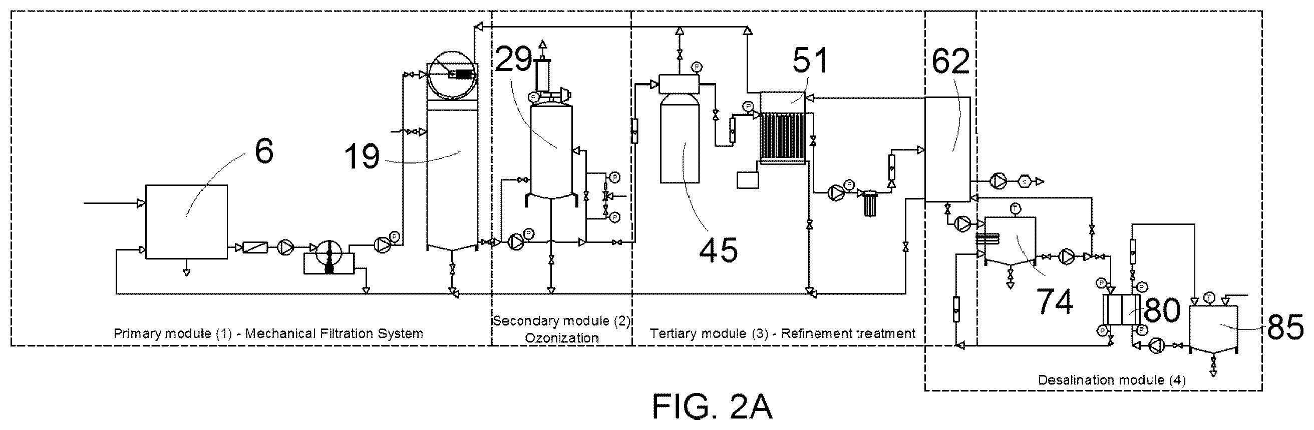 Patent US12157692 Figure 3 – Industrial wastewater treatment system and method for garment finishing, jeans and denim industry