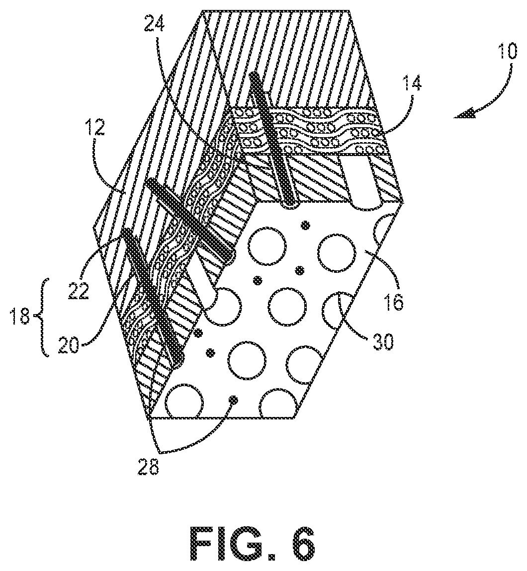 Patent US12157708 Figure 6 – Method for creating cooling holes in a CMC laminate