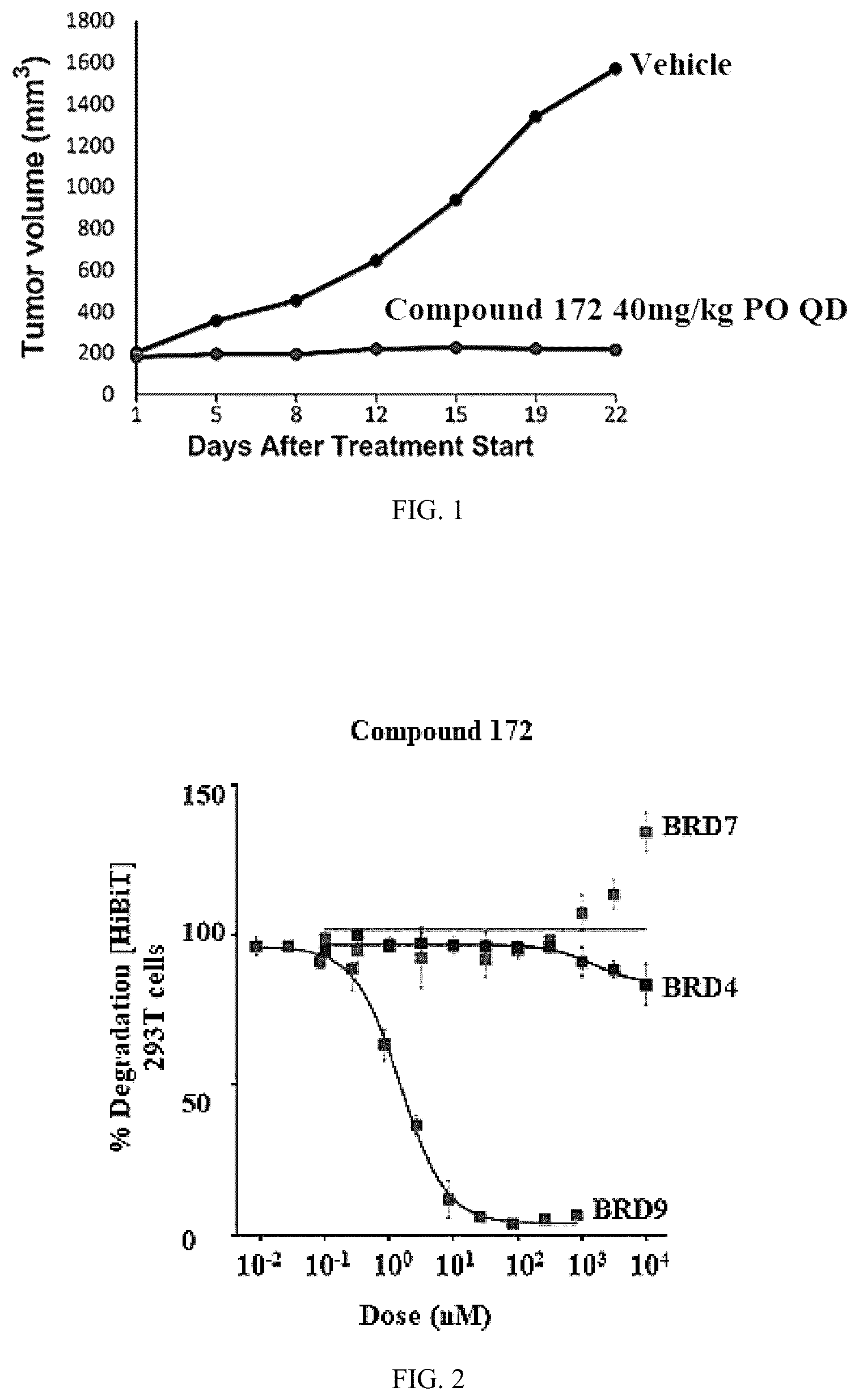 Patent US12157735 Figure 1 – Compounds for targeted degradation of BRD9