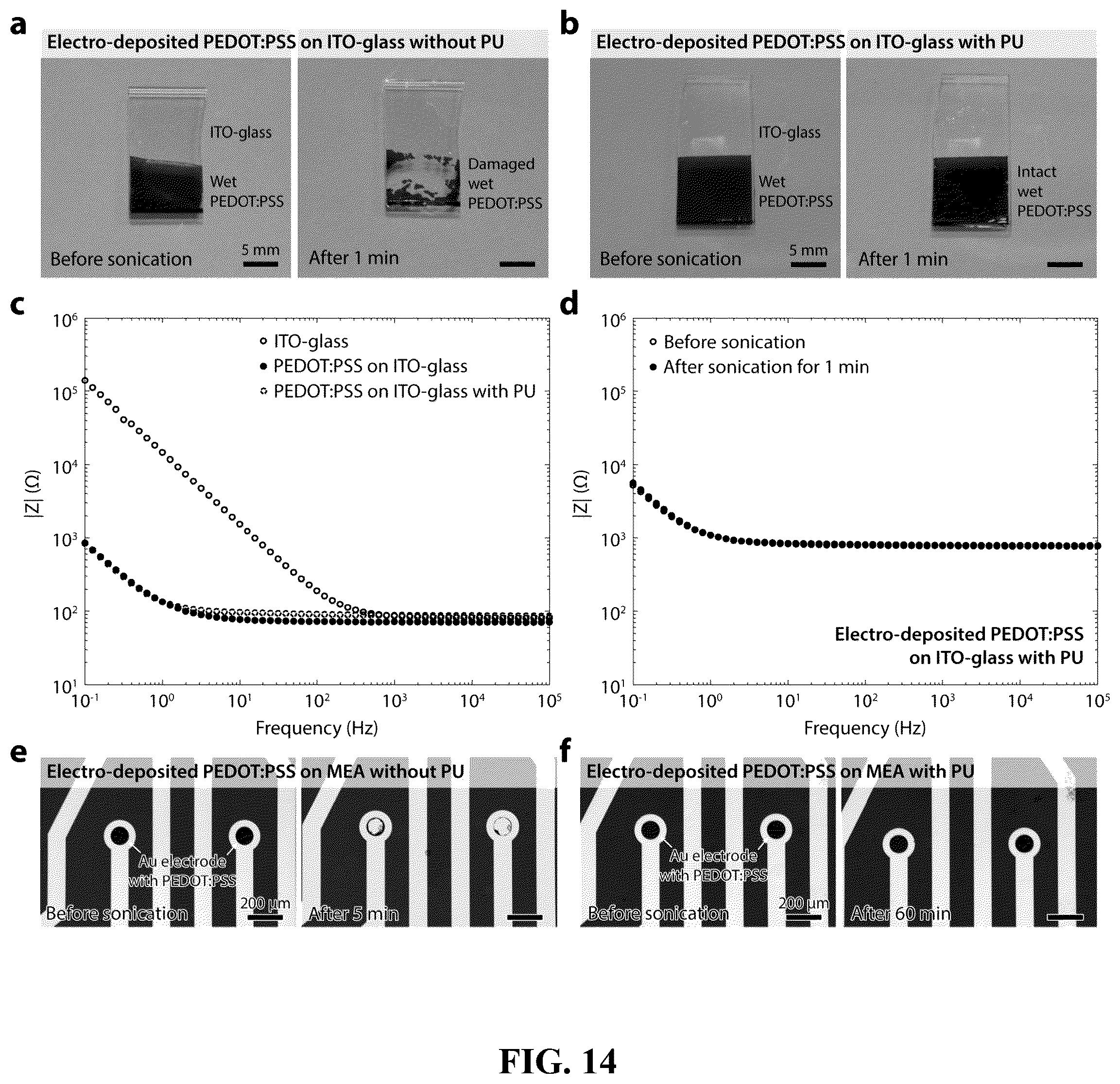 Patent US12157801 Figure 14 – Strong adhesion of conducting polymers on diverse substrates