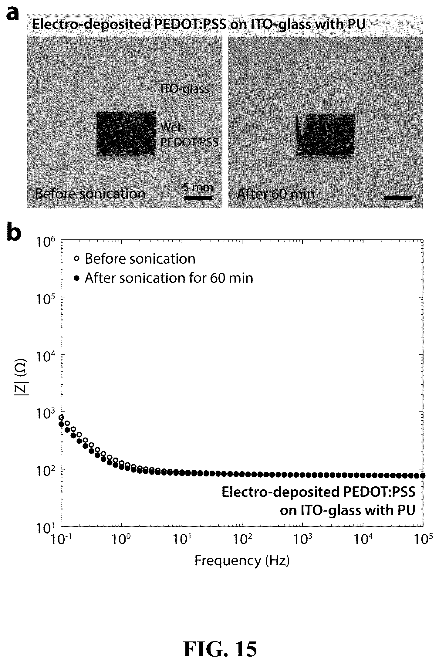 Patent US12157801 Figure 15 – Strong adhesion of conducting polymers on diverse substrates