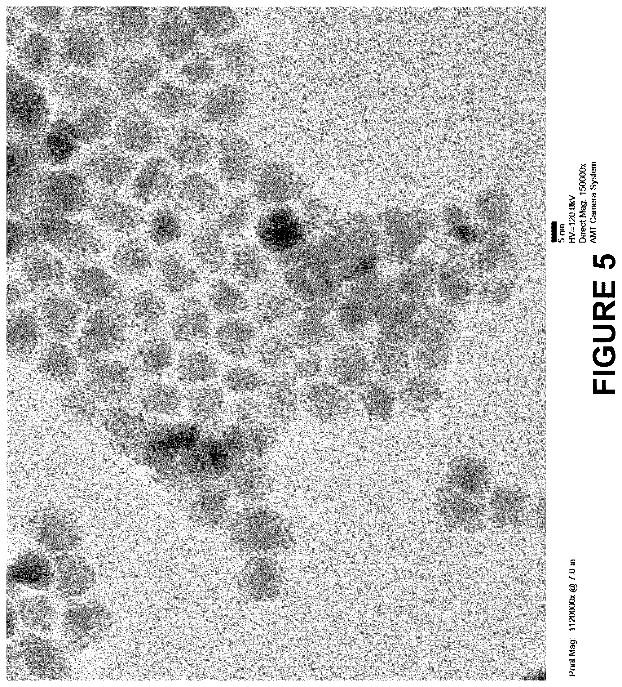 Patent US12157849 Figure 5 – Blue-emitting nanocrystals with cubic shape and group IV metal fluoride passivation