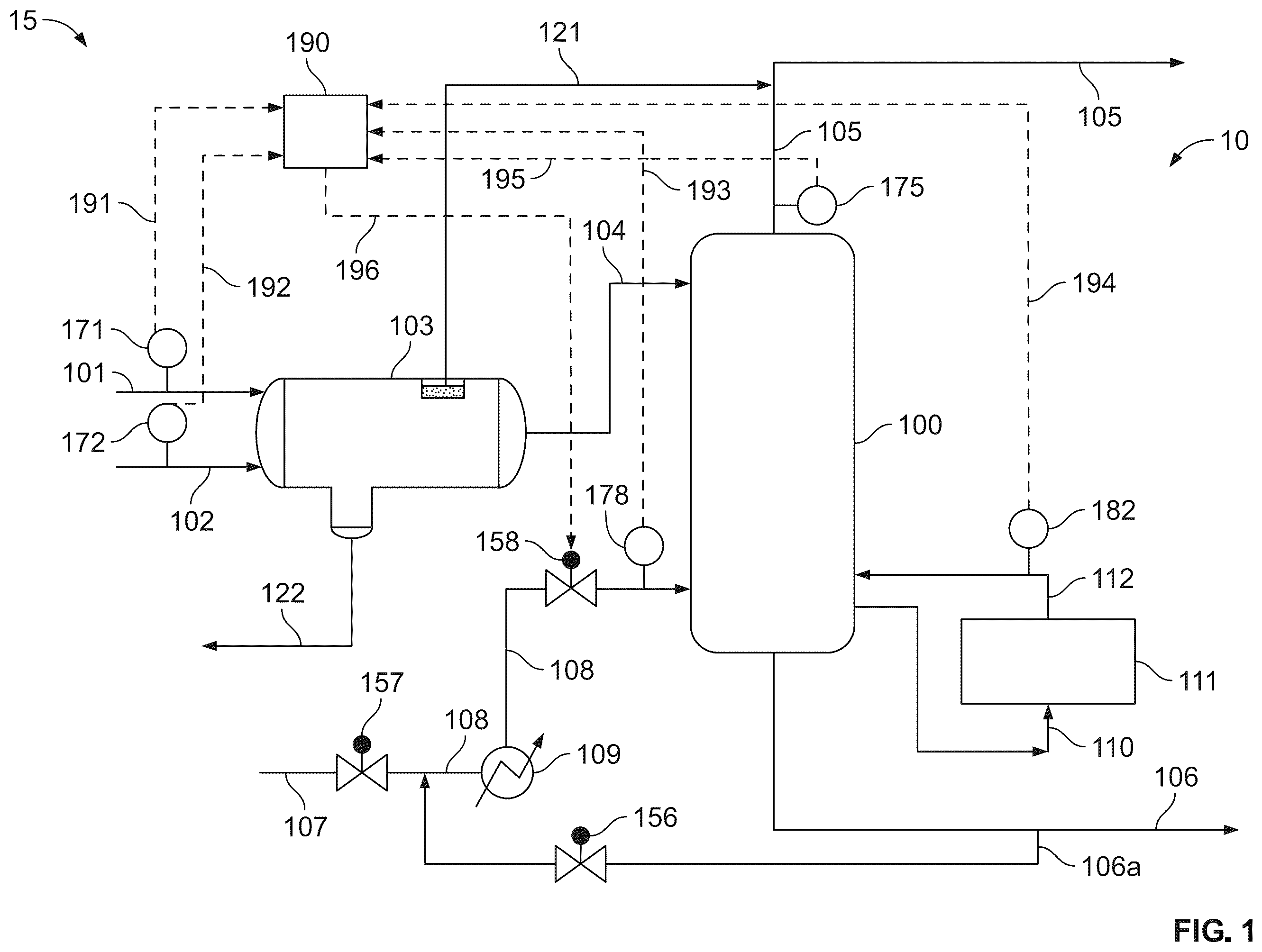 Patent US12157865 Figure 1 – Enhancing H2S specification in NGL products