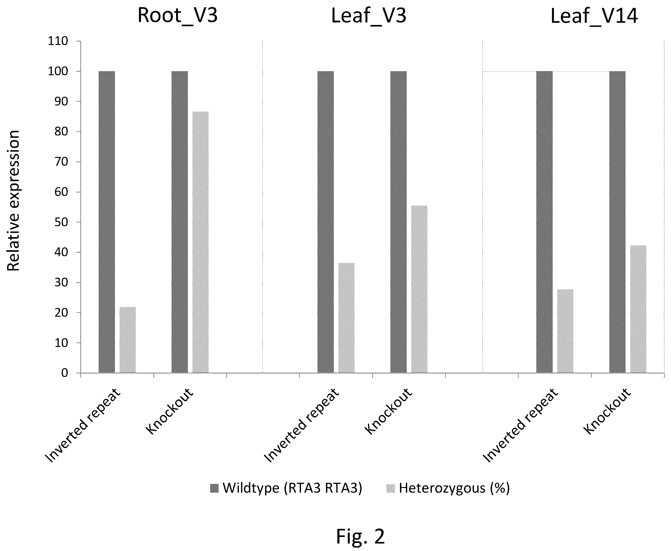 Patent US12157892 Figure 2 – Dominant CRISPR inverted-repeat alleles to down-regulate gene expression in heterozygous plants