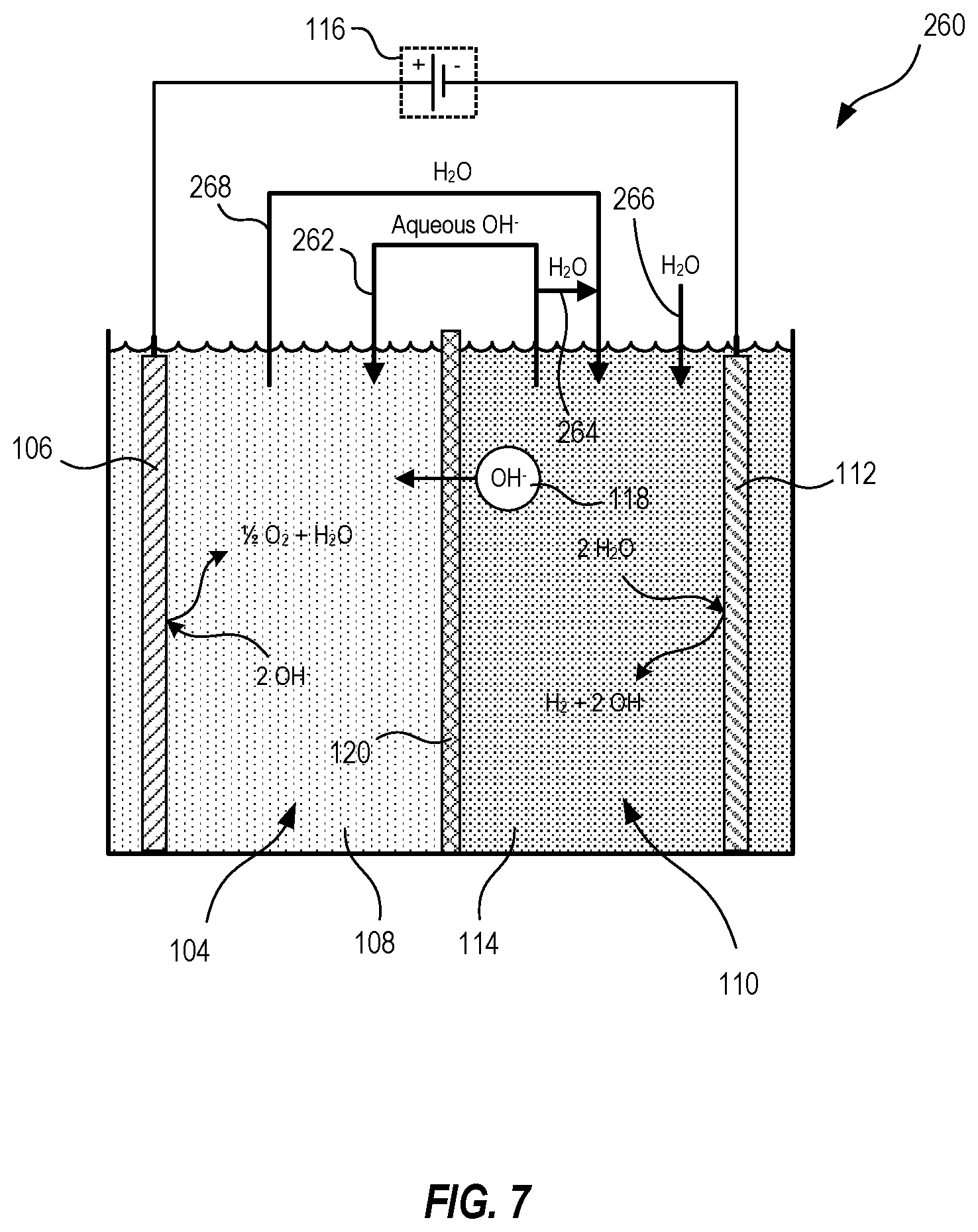 Patent US12157947 Figure 7 – Systems and methods to make hydrogen gas with a steady state pH differential