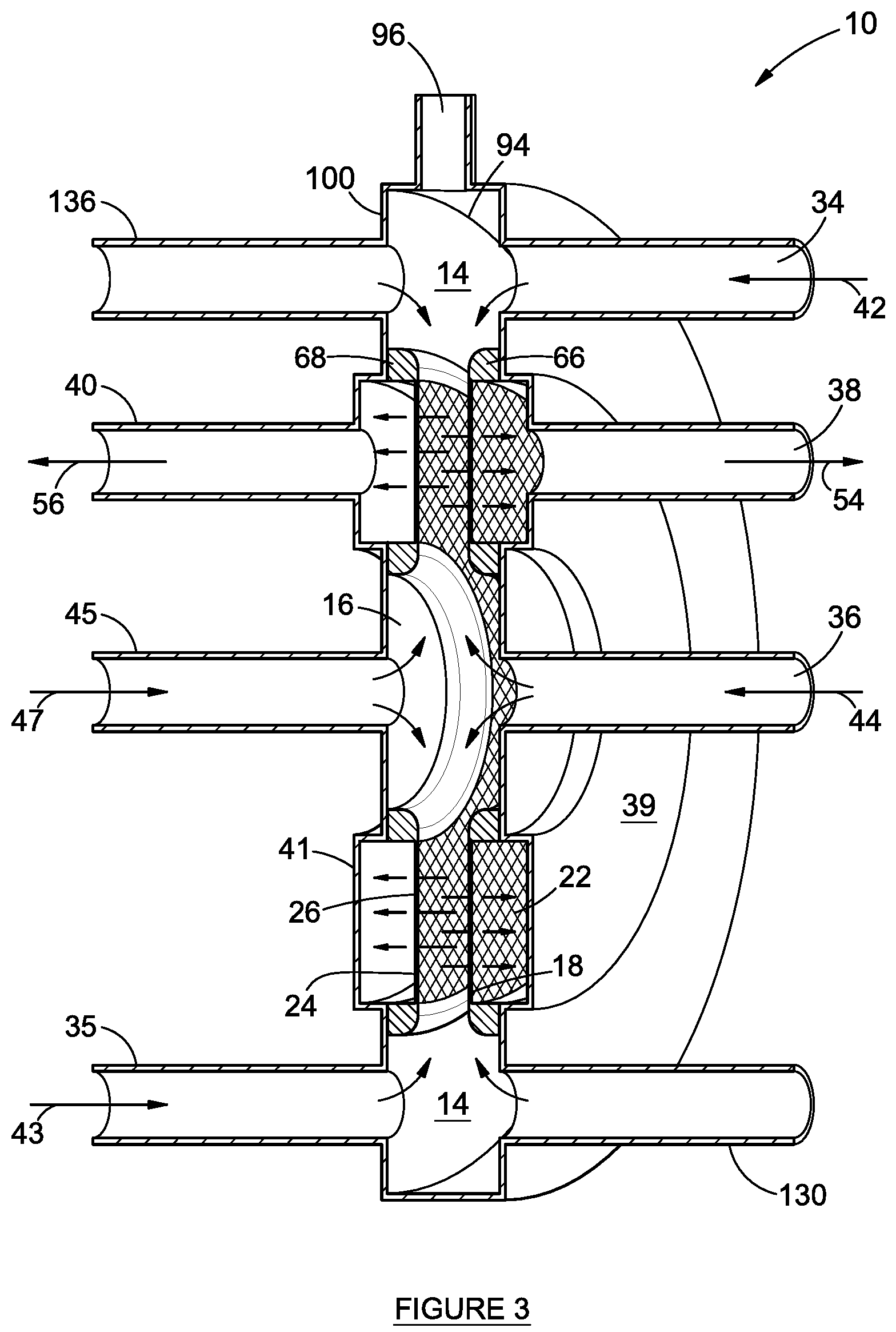 Patent US12157948 Figure 3 – Electrodes for divergent electrolytic flow-through apparatuses