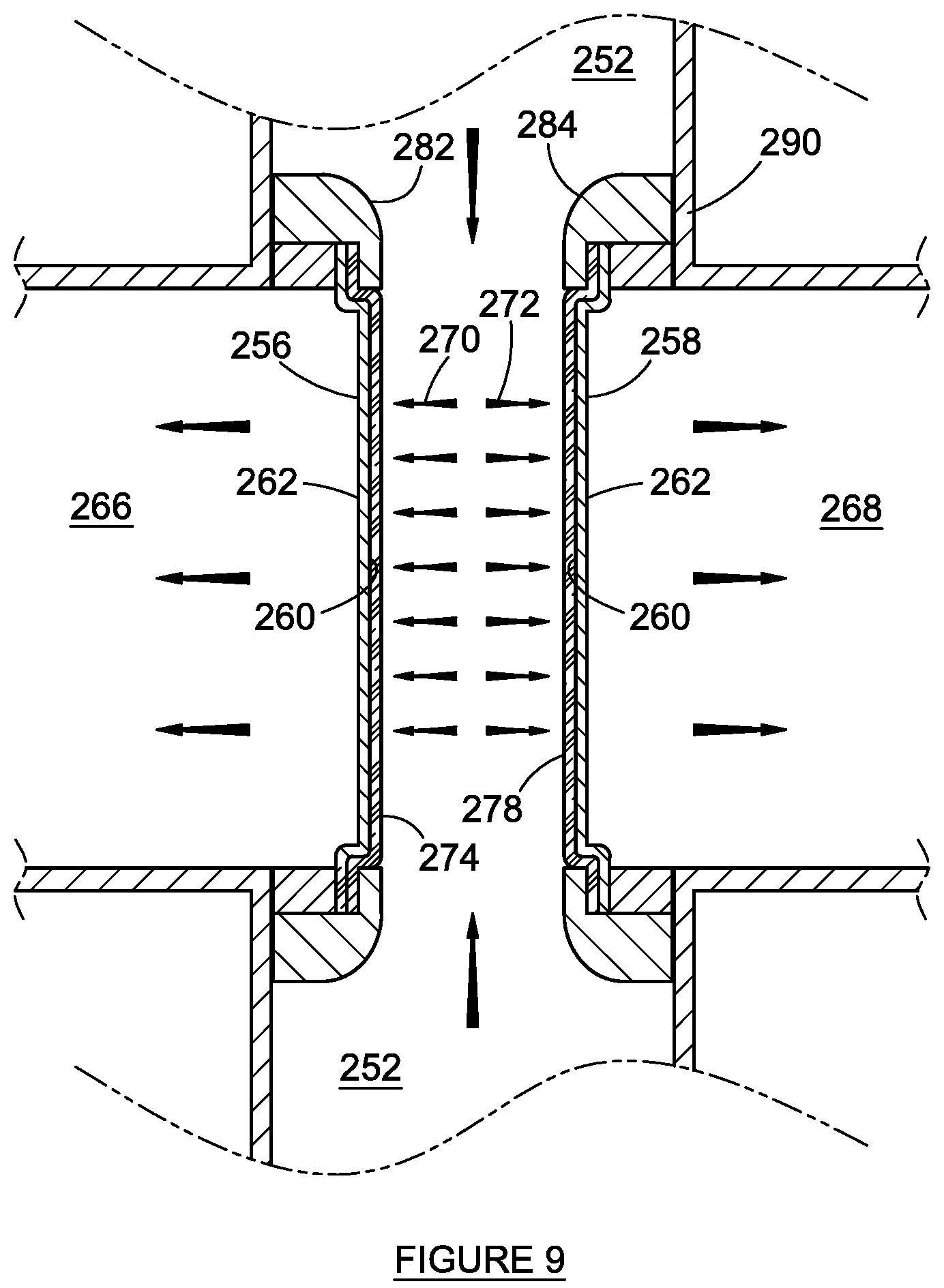 Patent US12157948 Figure 9 – Electrodes for divergent electrolytic flow-through apparatuses