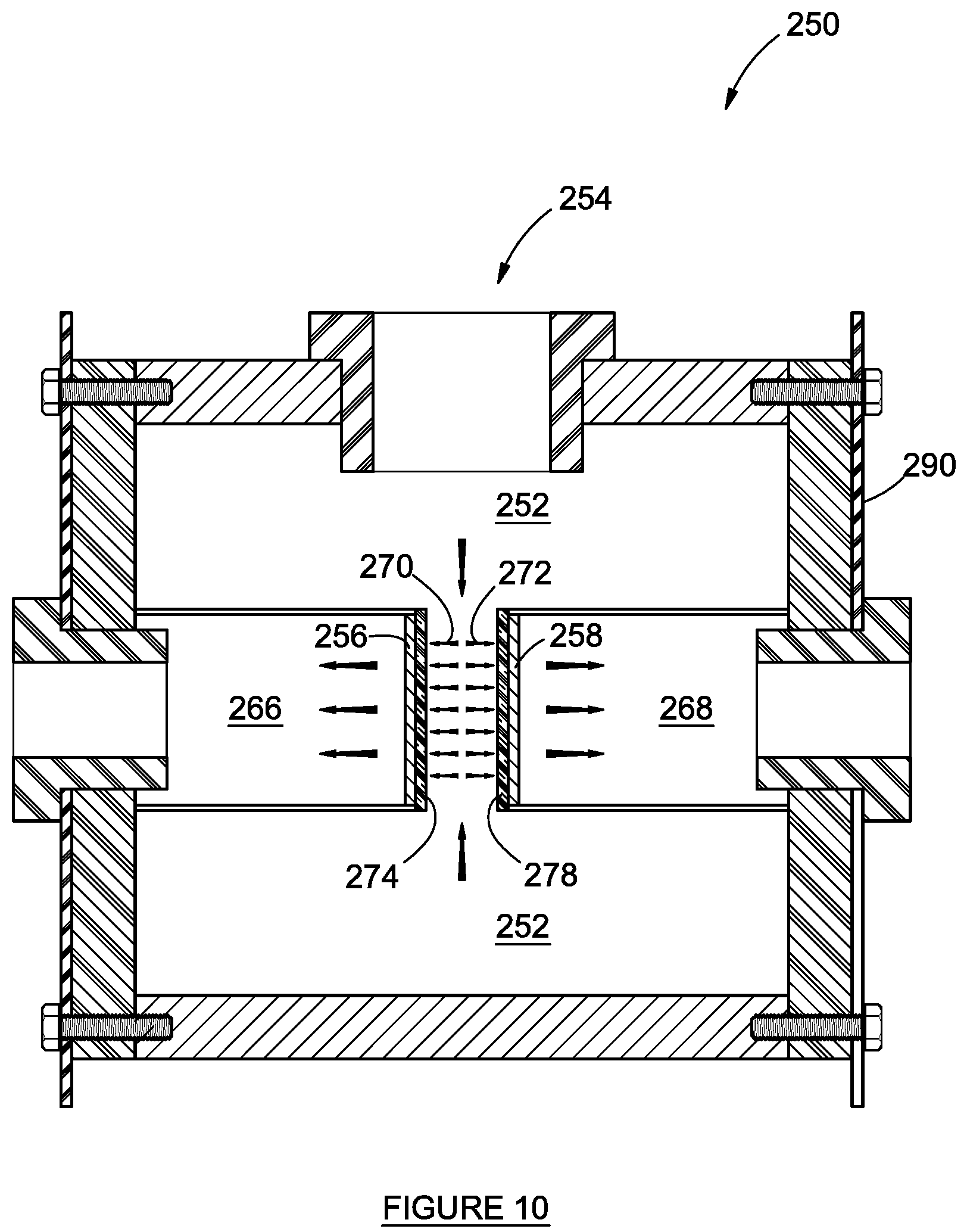 Patent US12157948 Figure 10 – Electrodes for divergent electrolytic flow-through apparatuses