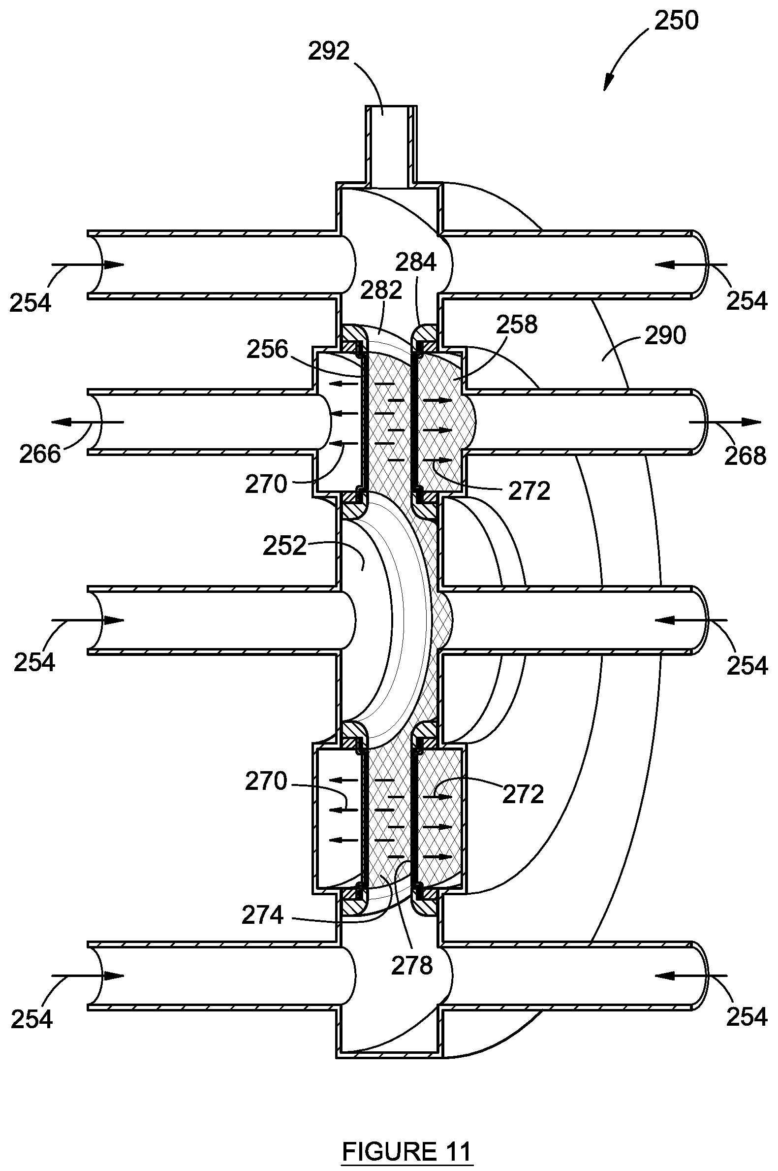 Patent US12157948 Figure 11 – Electrodes for divergent electrolytic flow-through apparatuses