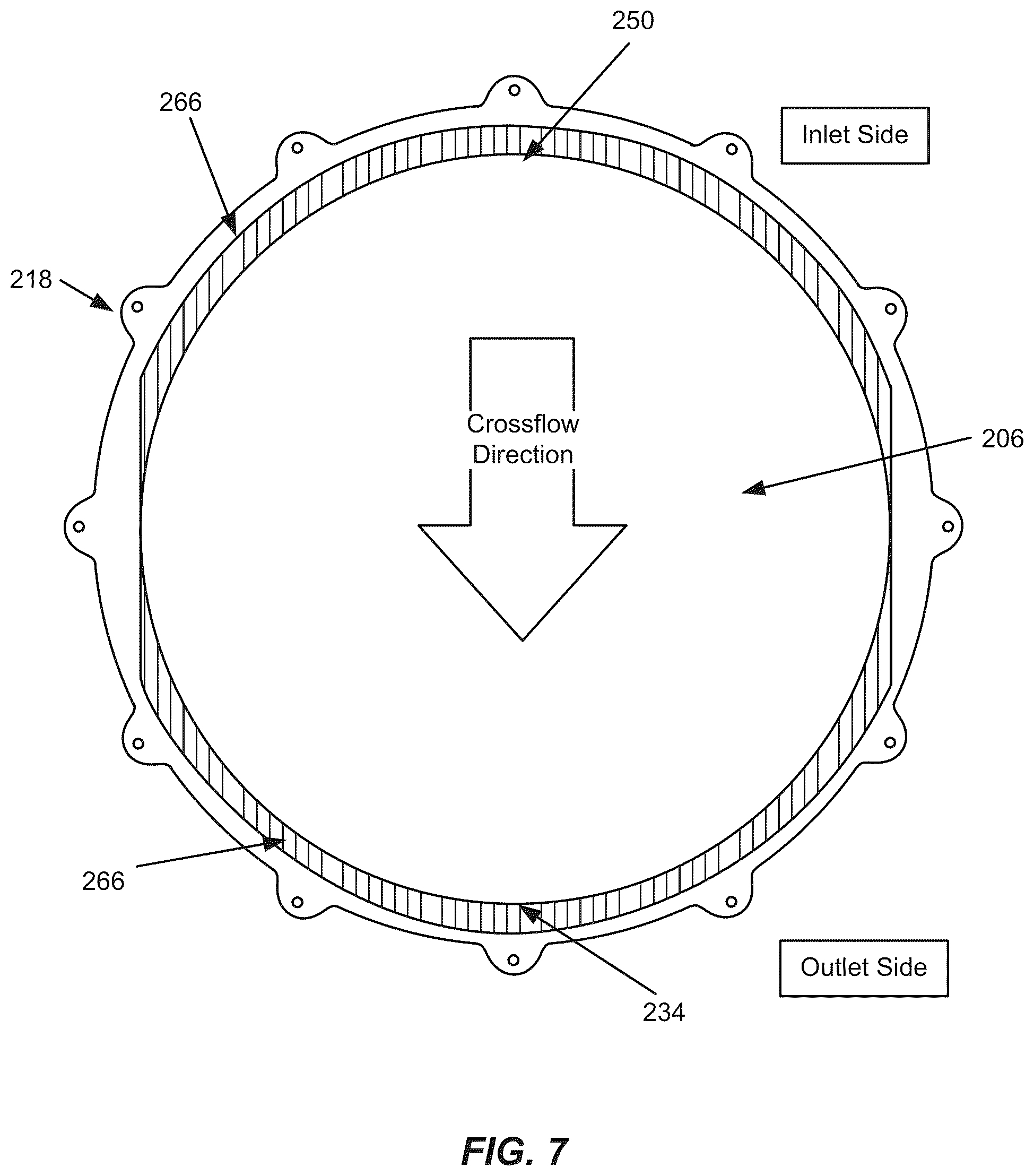Patent US12157949 Figure 8 – Cross flow conduit for foaming prevention in high convection plating cells